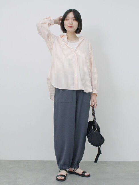 Samansa Mos2 blue「【接触冷感】マルチスタイルシャツ」|シャツ・ブラウス|