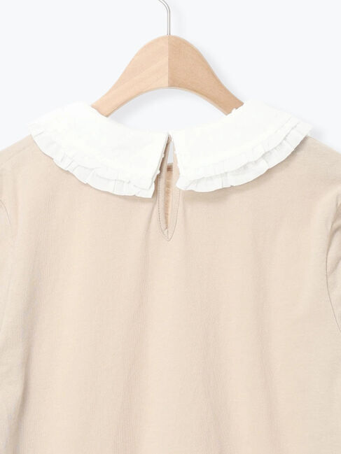 Samansa Mos2「ドビーフリル襟カットソー」|Tシャツ・カットソー|