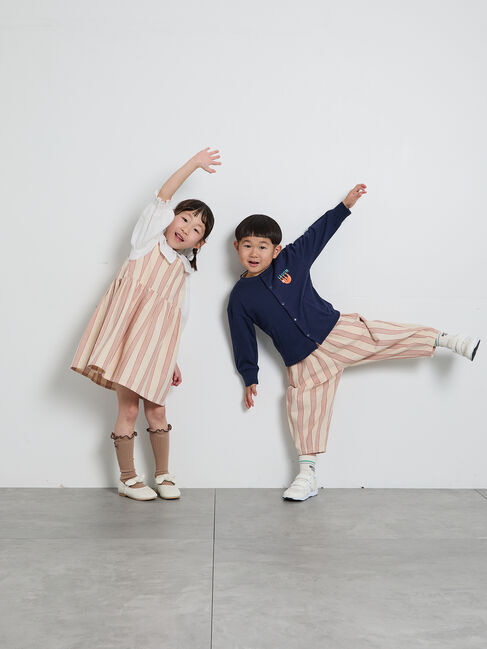 Samansa Mos2 Lagom「ナマケモノ刺繍ミニ裏毛カーディガン」|カーディガン|