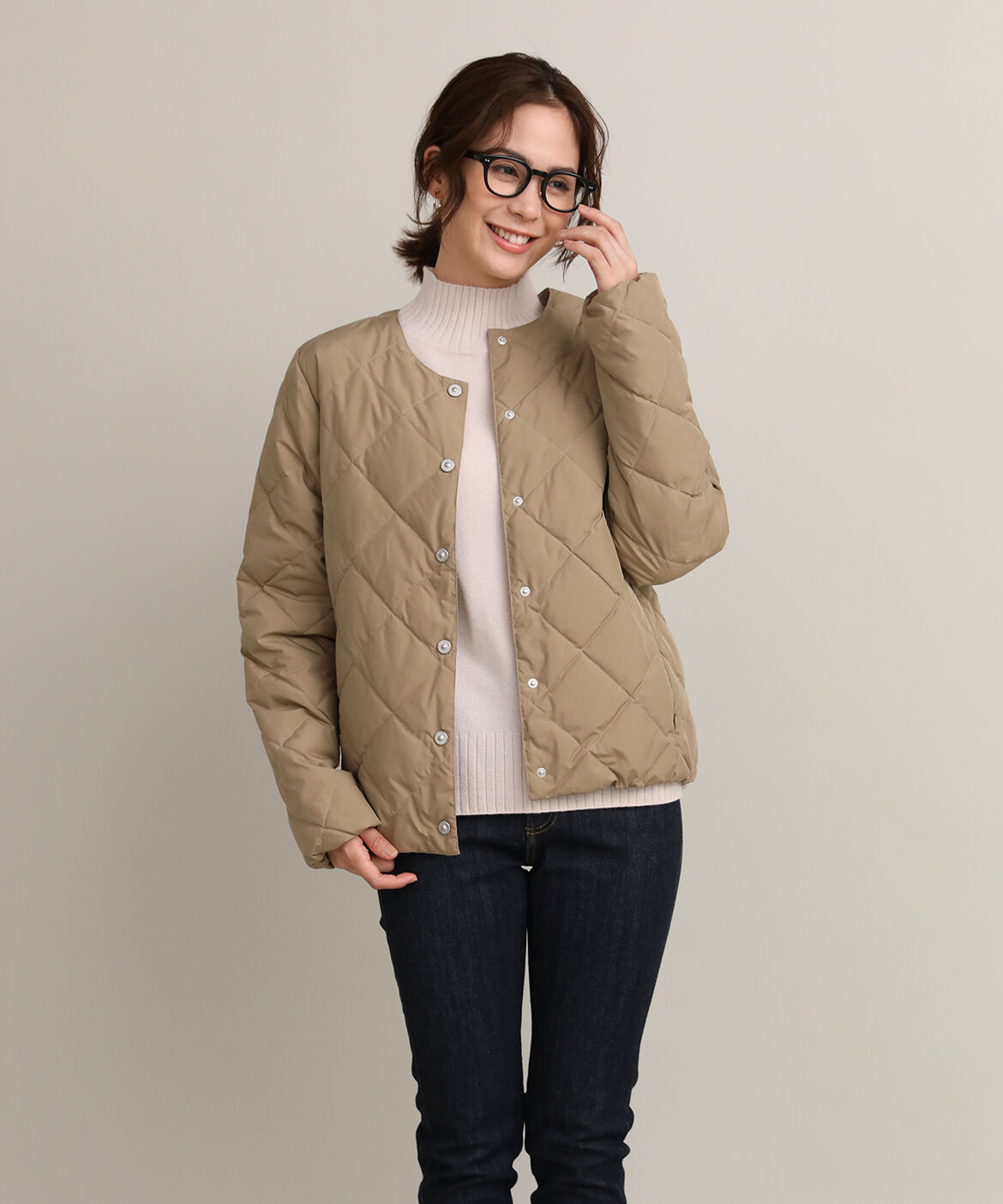 DAY by DAY it&rsquo;s international「クルーネックダウンジャケット《TAION &amp; LIMONTA EAST》」|ダウン|ベージュ2