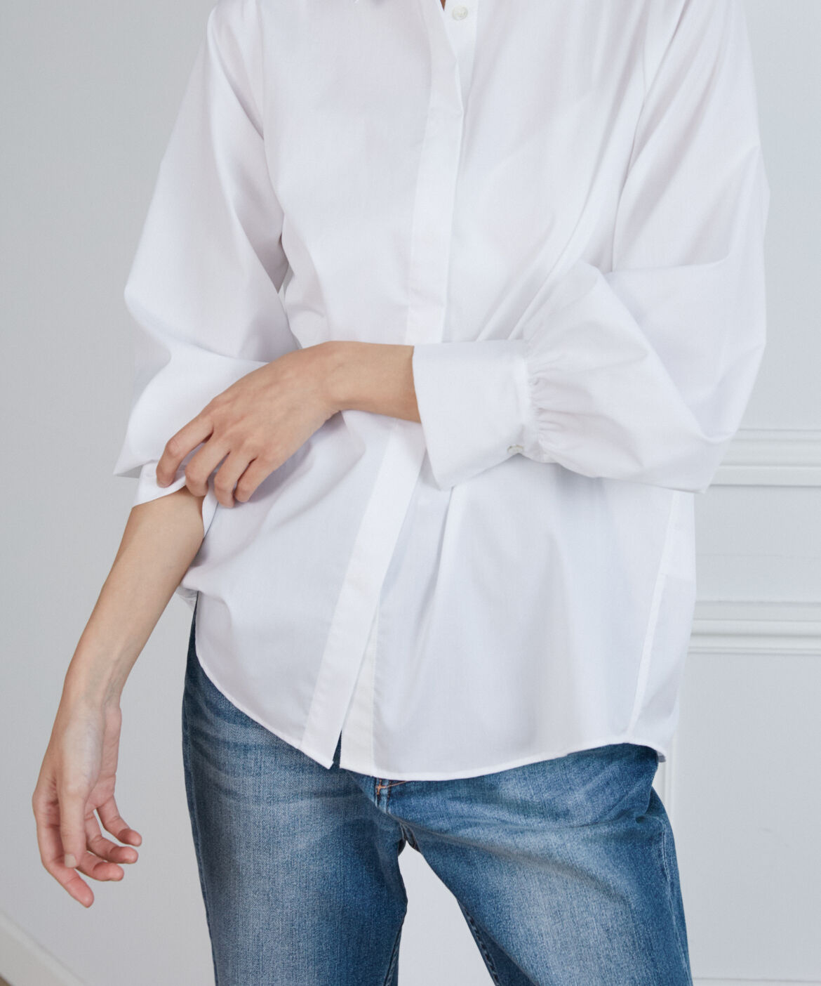 INED「《Luftrobe》ハンマースリーブブラウス」|シャツ・ブラウス|