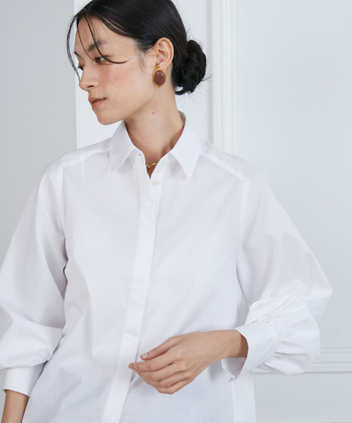 INED「《Luftrobe》ハンマースリーブブラウス」|シャツ・ブラウス|