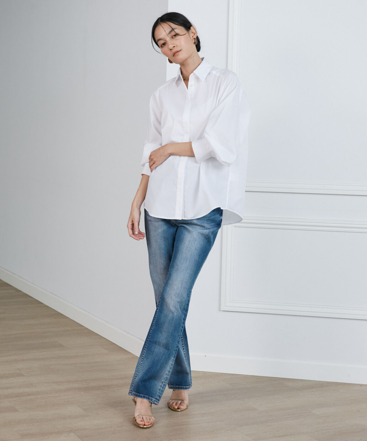 INED「《Luftrobe》ハンマースリーブブラウス」|シャツ・ブラウス|