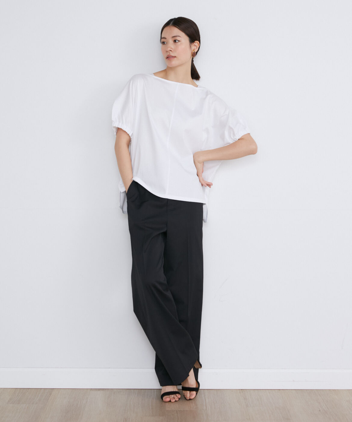 INED「ボートネックドルマンカットソー」|Tシャツ・カットソー|