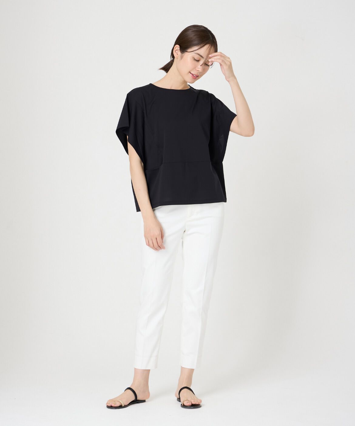 7-IDconcept.「デザインスリーブカットソー」|Tシャツ・カットソー|