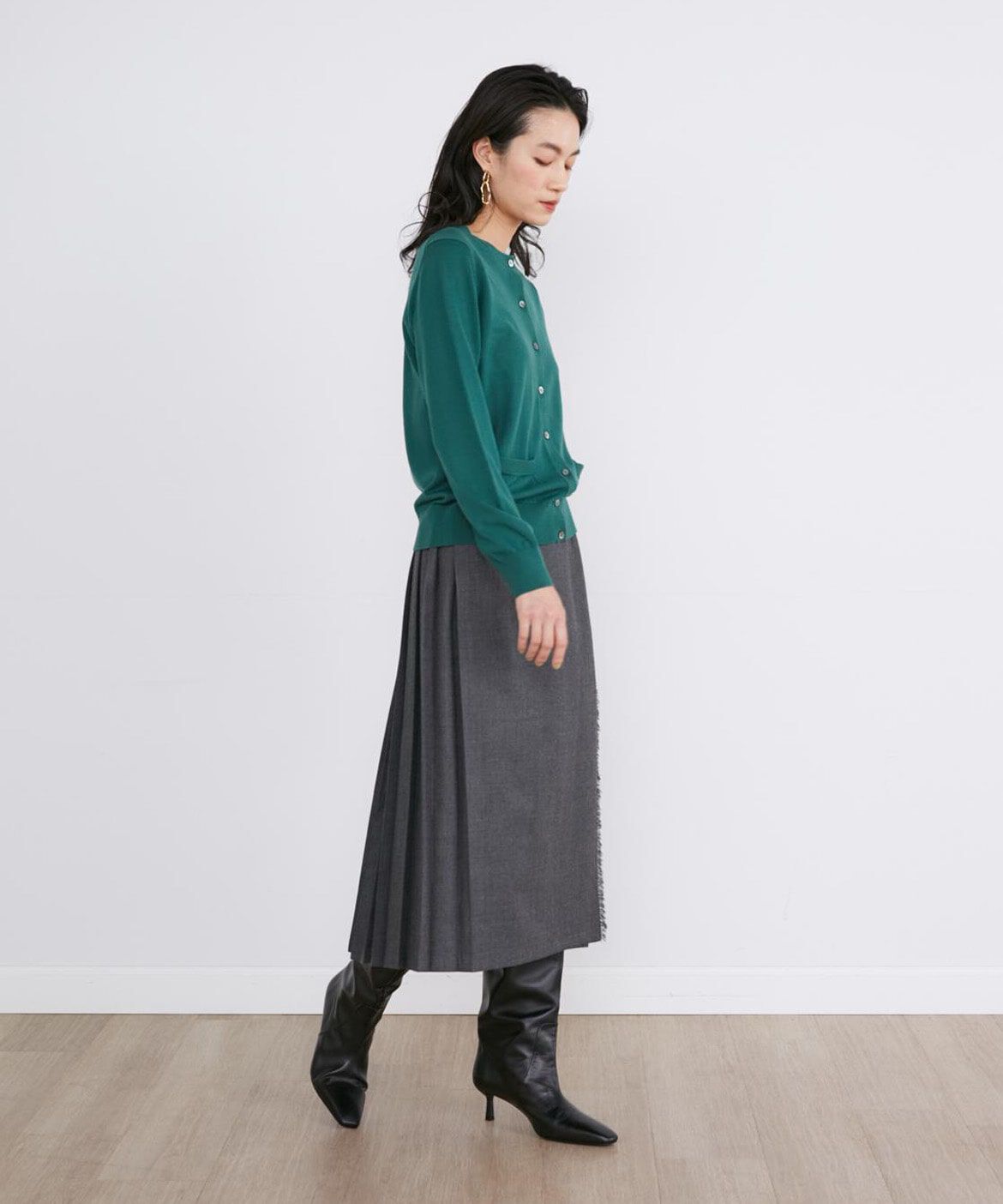 INED「ウールカーディガン」|カーディガン|