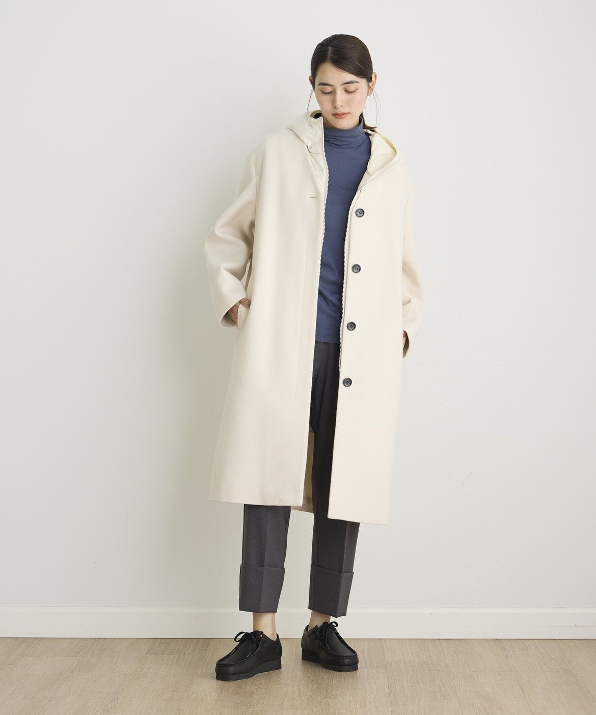 DAY by DAY it&rsquo;s international「ロングフードダウンベスト《TAION &amp; LIMONTA EAST》 」|ダウン|