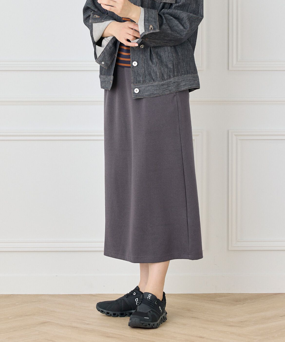 DAY by DAY it&rsquo;s international「ブークレーダンボールイージースカート」|スカート|チャコールグ 3