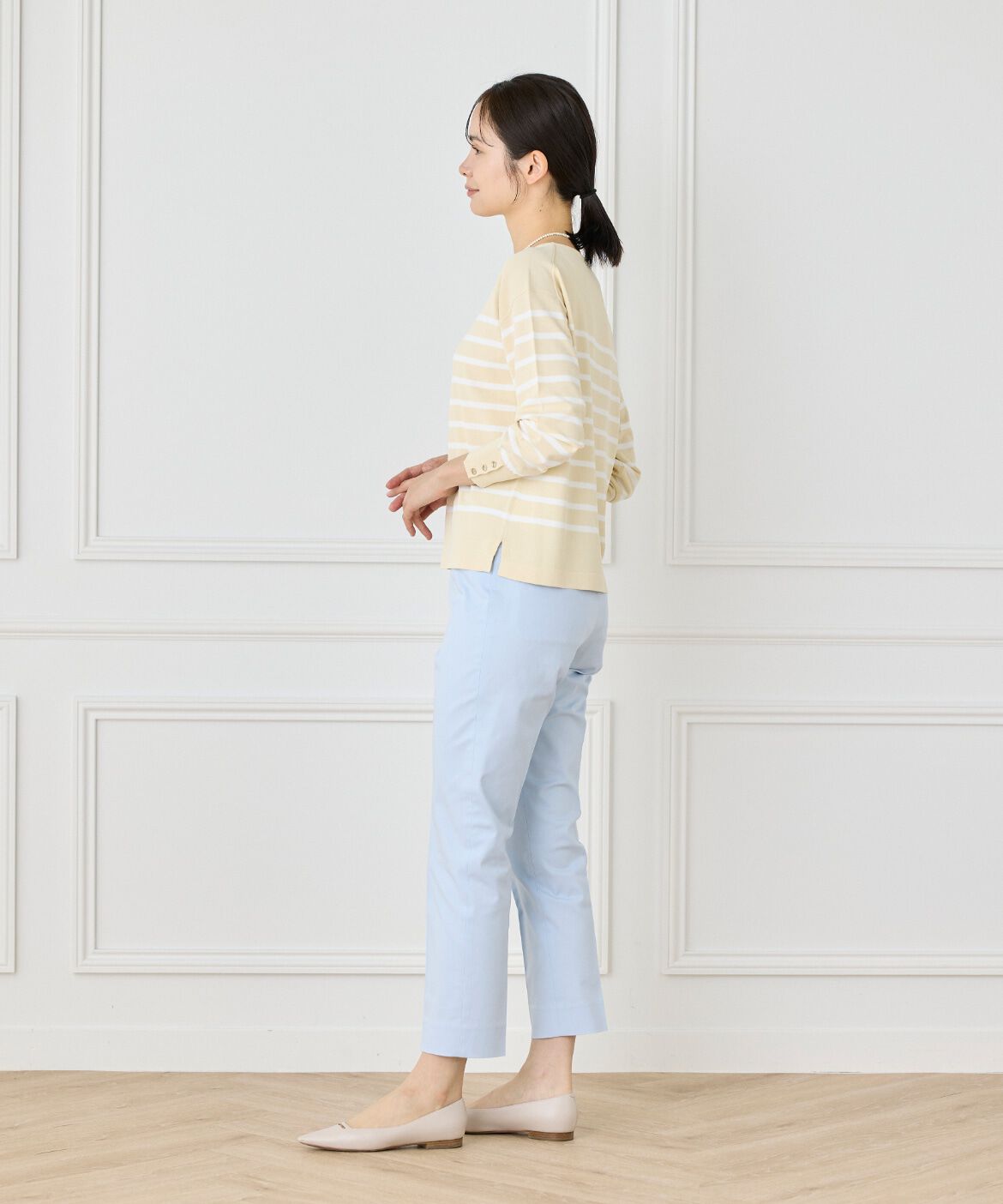 7-IDconcept.「ボーダーニットプルオーバー」|ニット・セーター|