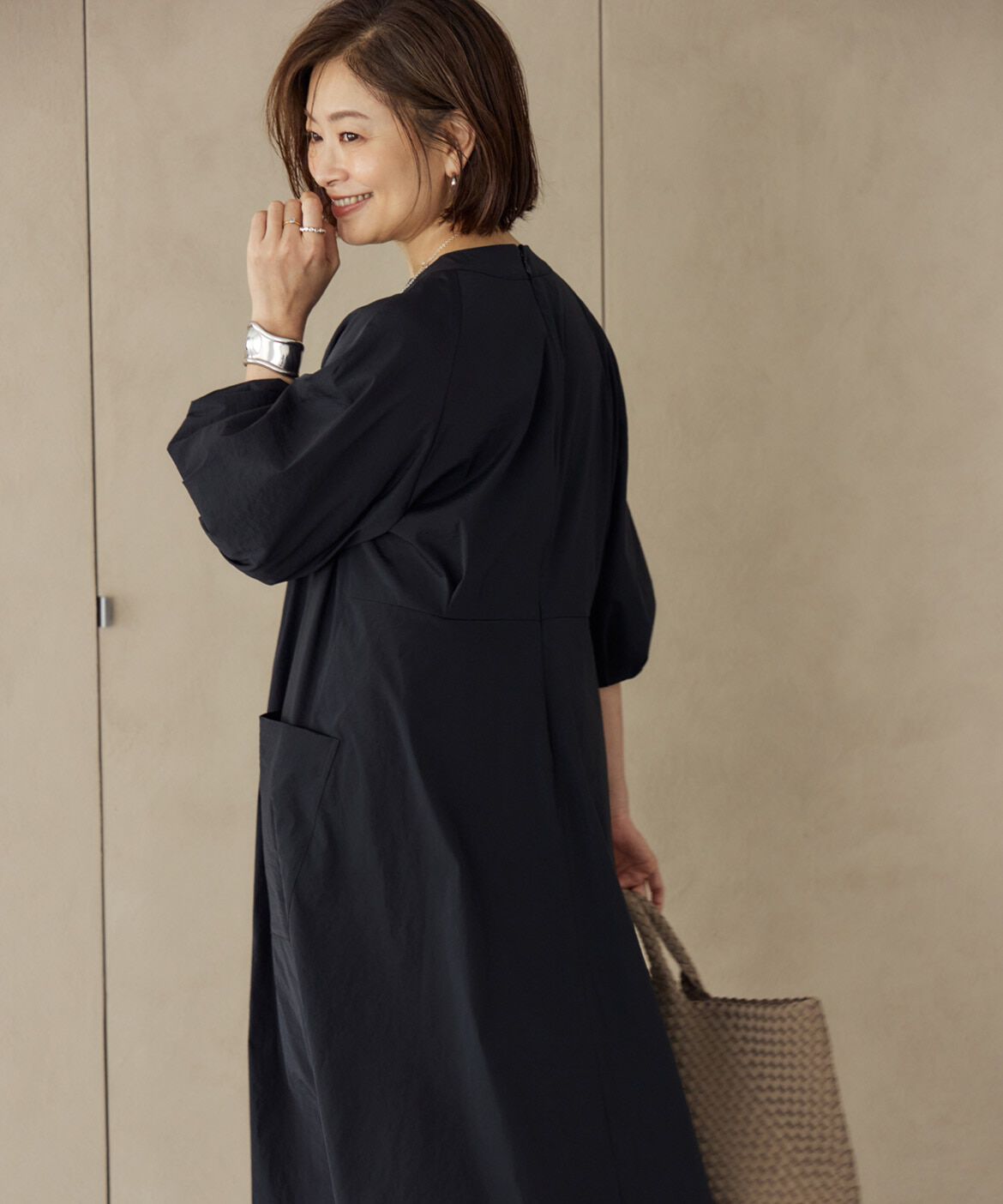 INED「《三尋木奈保コラボ》ランタンスリーブワンピース」|ワンピース|