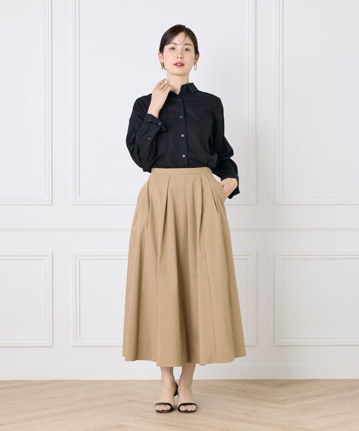 DAY by DAY it&rsquo;s international「タックフレアスカート」|スカート|