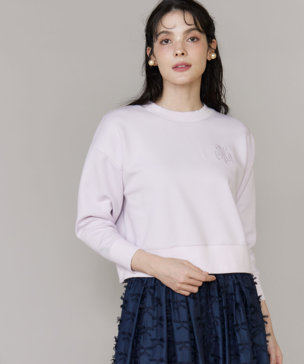 Maglie le cassetto「ロゴ刺繍ダンボールプルオーバー」|スウェット・ジャージ|