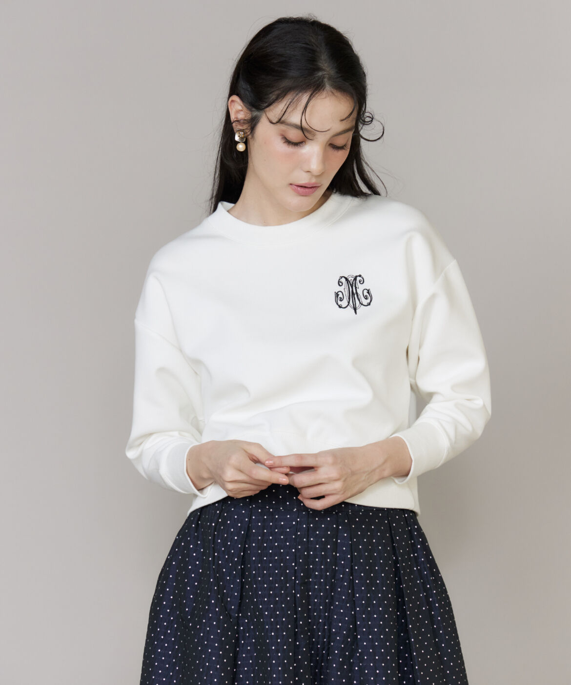 Maglie le cassetto「ロゴ刺繍ダンボールプルオーバー」|スウェット・ジャージ|