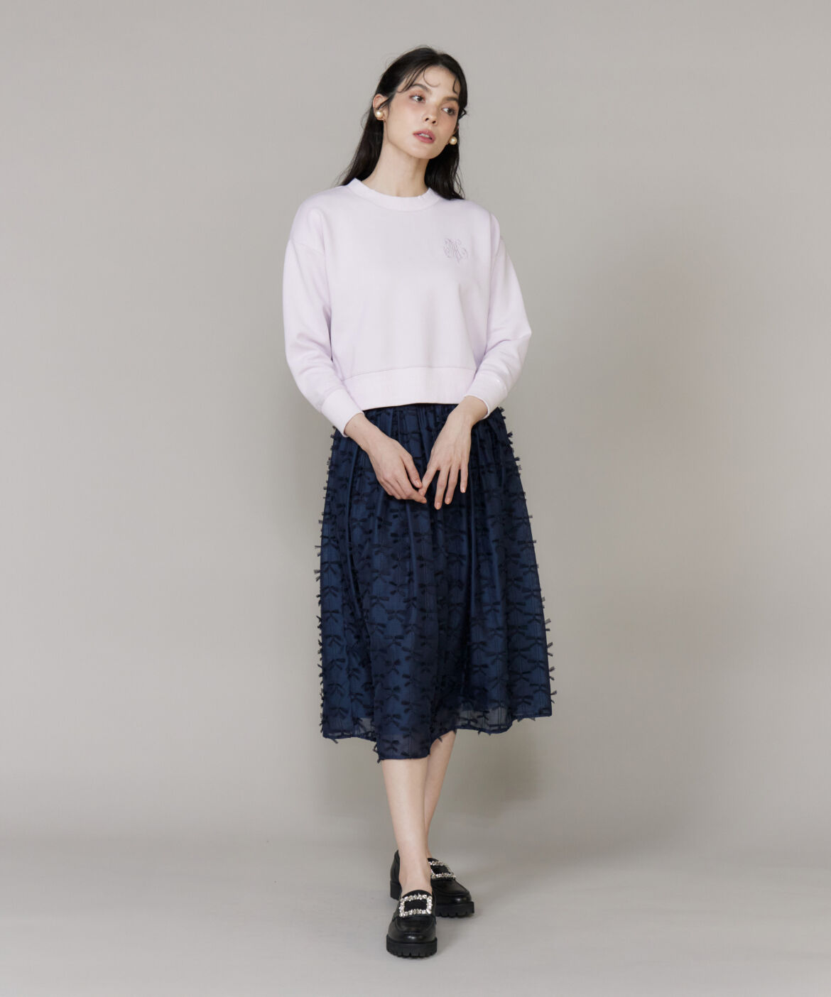 Maglie le cassetto「ロゴ刺繍ダンボールプルオーバー」|スウェット・ジャージ|