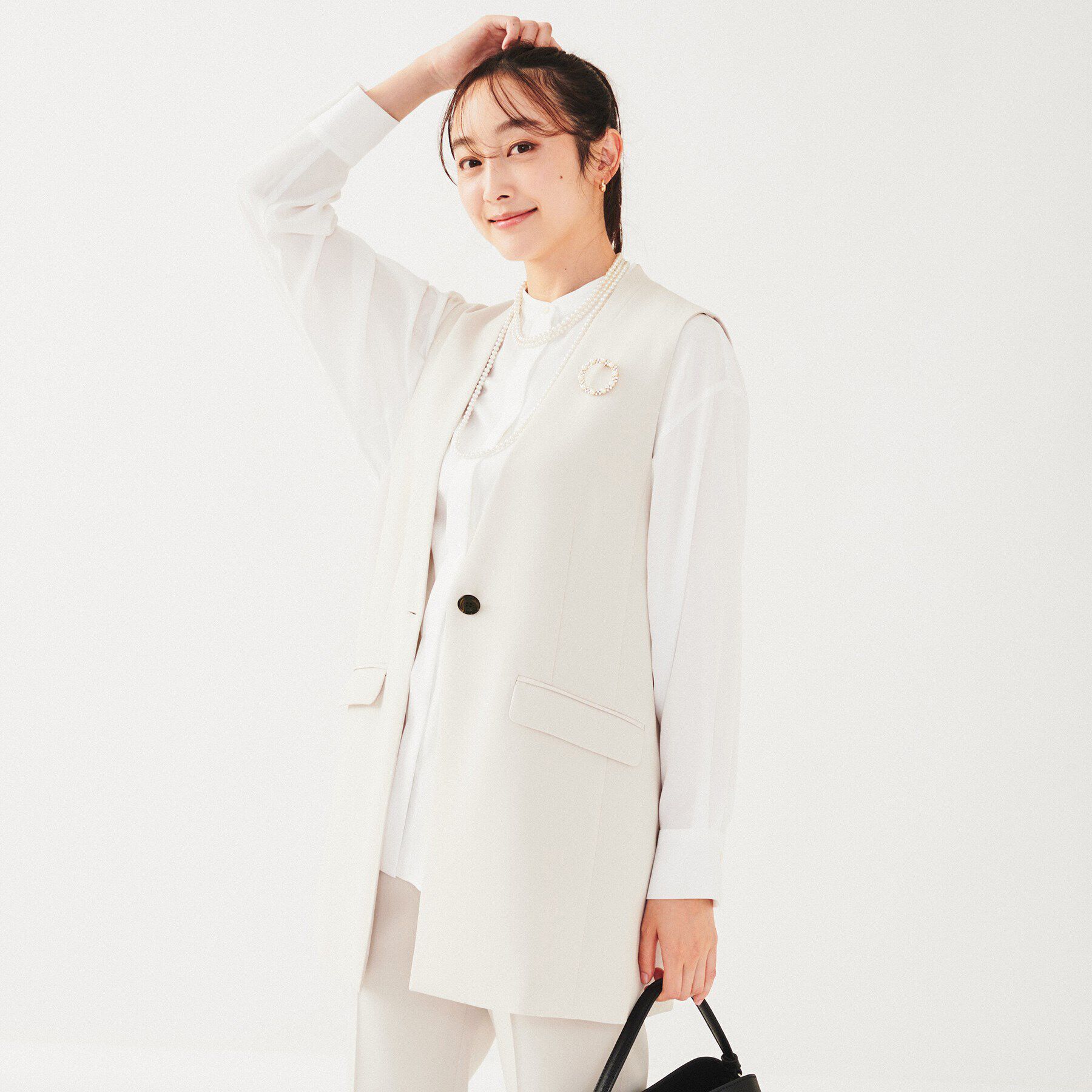 UNTITLED「【セットアップ可能】カラーレスジレ」|ベスト・ジレ|