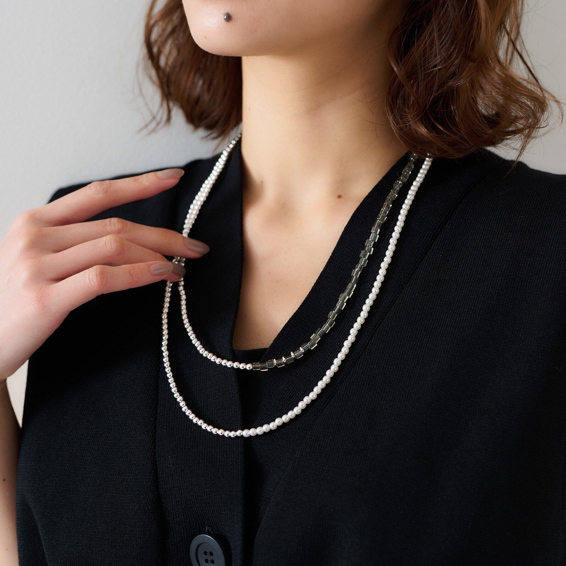 UNTITLED「ナチュラルレイヤードネックレス」|ネックレス|