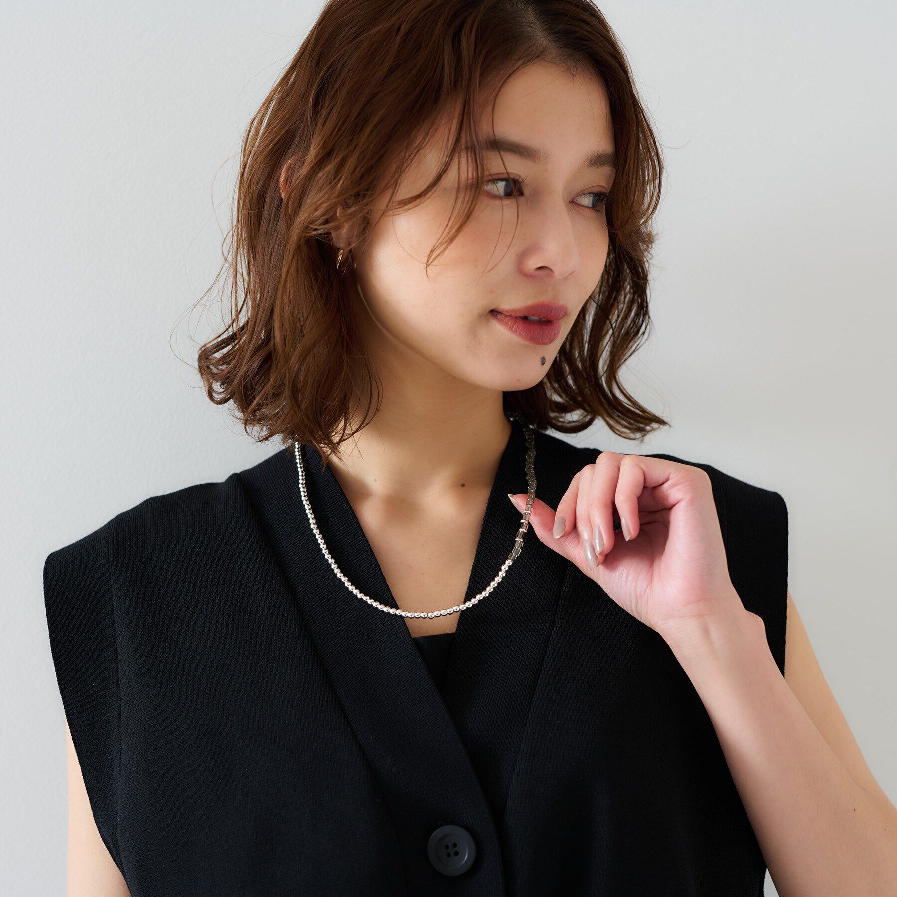 UNTITLED「ナチュラルレイヤードネックレス」|ネックレス|