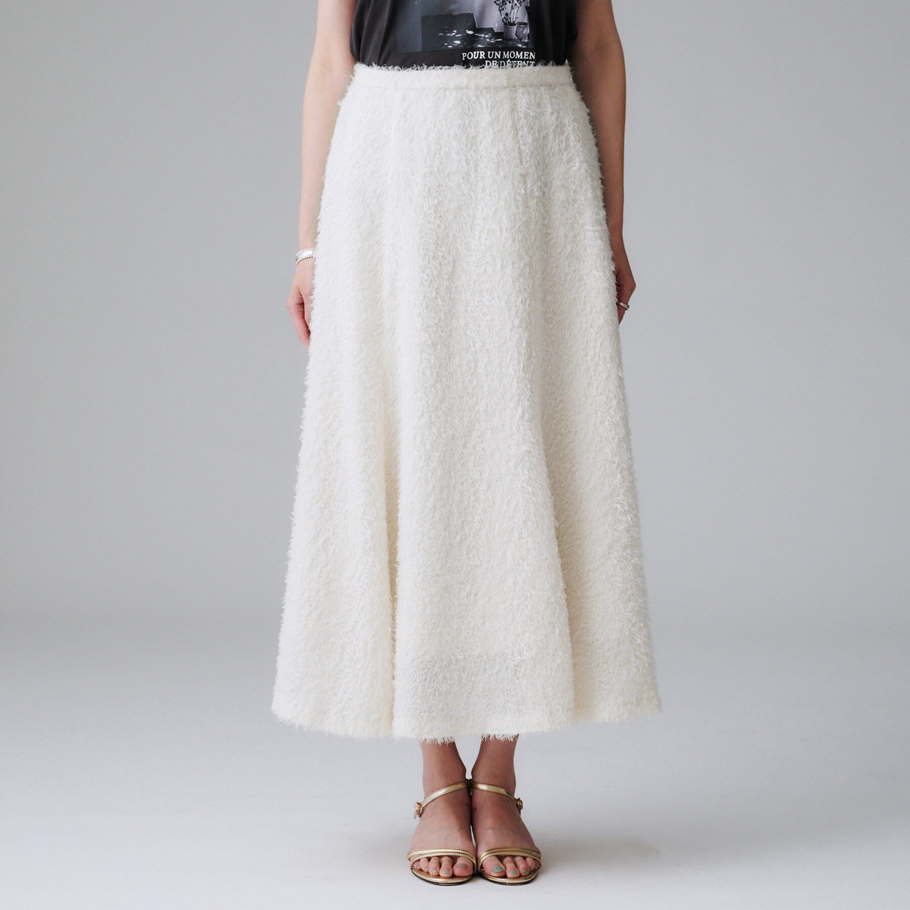 UNTITLED「【セットアップ可/後ろウエストゴム】フェザーマーメイドスカート」|スカート|