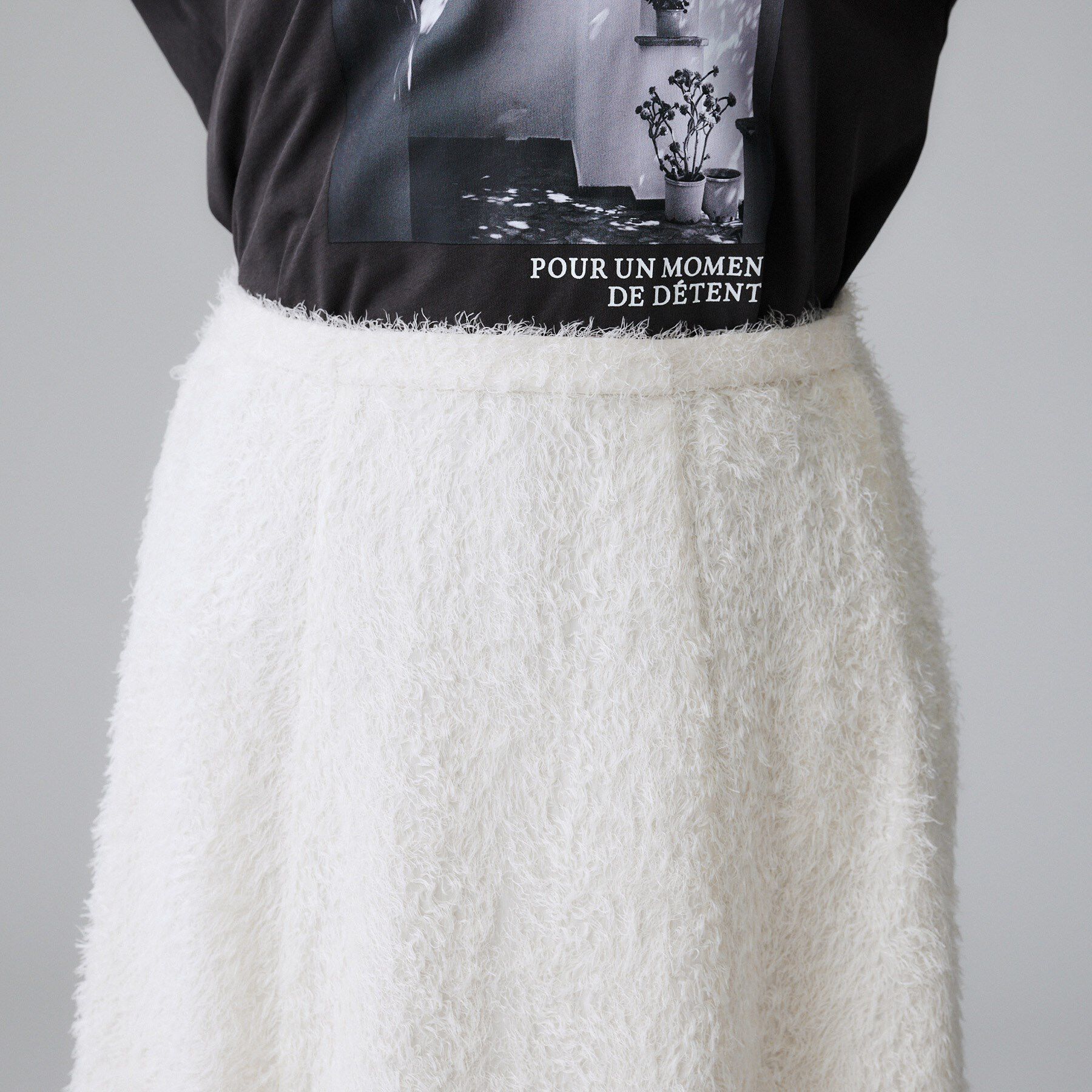 UNTITLED「【セットアップ可/後ろウエストゴム】フェザーマーメイドスカート」|スカート|