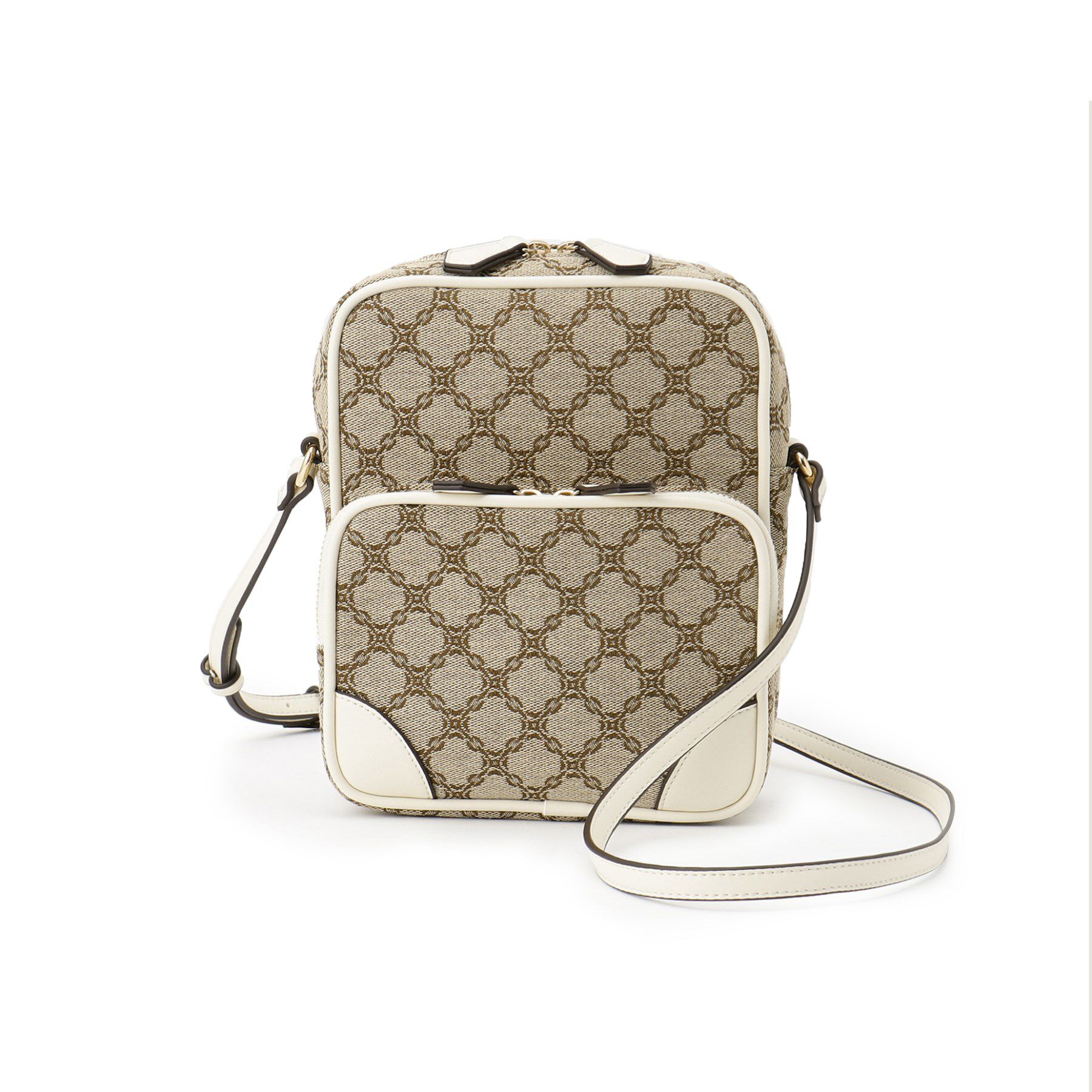 Reflect「【夏SALE／長財布も入る！】ジャカードショルダーバッグ」|ショルダー・メッセンジャー|キャメルブラウン(4