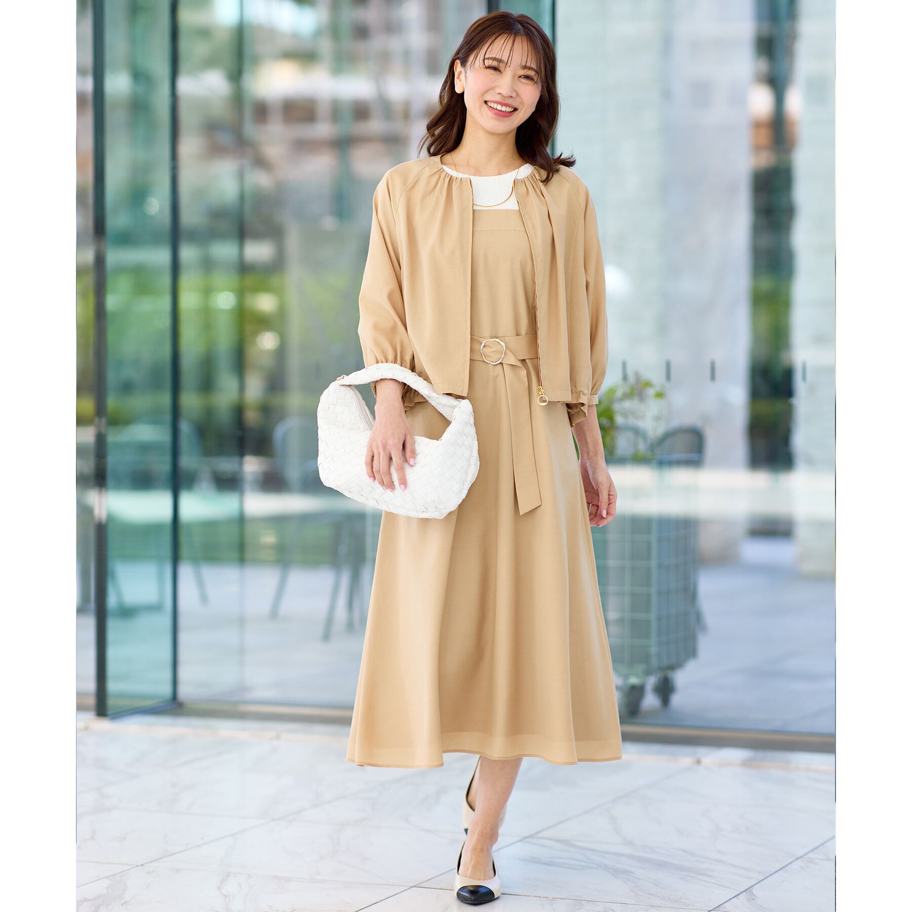 Reflect「【撥水／洗える／セットアップ可】エアリージップアップブルゾン」|ブルゾン・スタジャン|