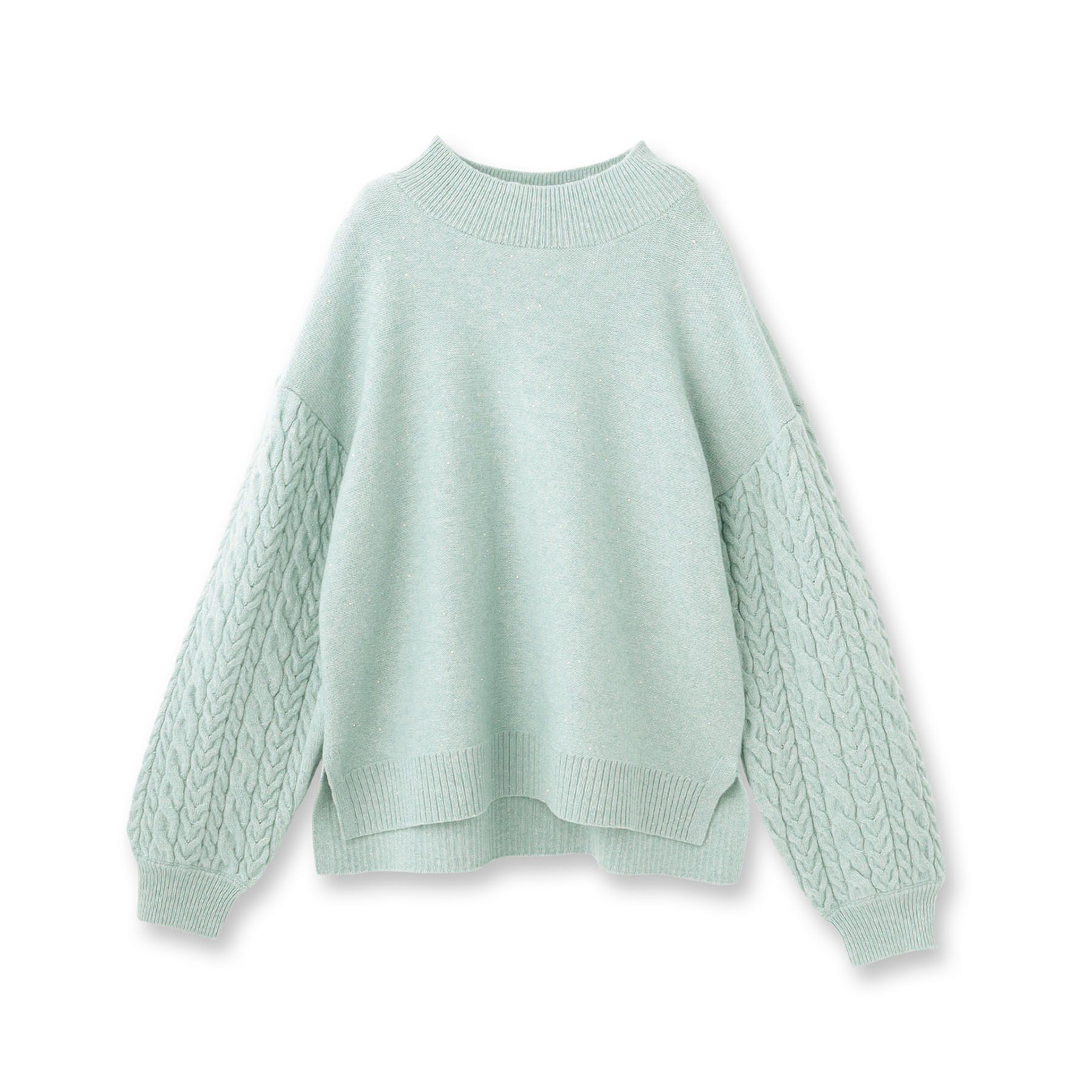 Reflect「【一枚で着映え◎／ゆったりシルエット】ラメ&times;スパンコールウール混ニット」|ニット・セーター|