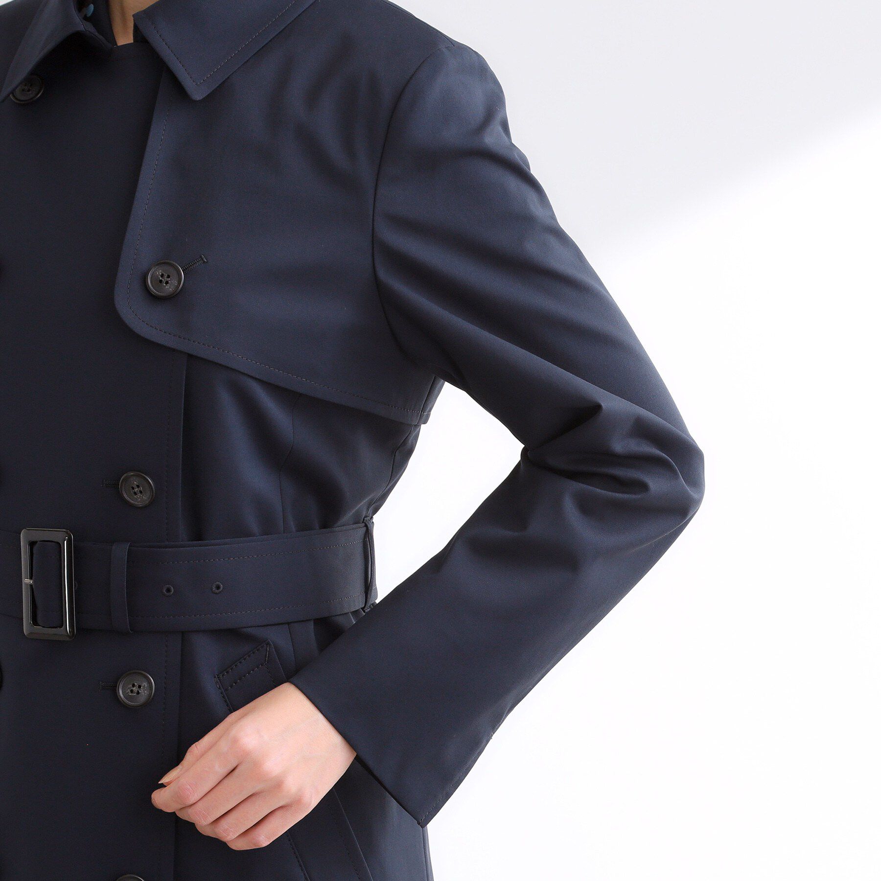 Reflect「【フォーマル／通勤／ライナー取り外し可】中綿ライナー付トレンチコート」|トレンチコート|