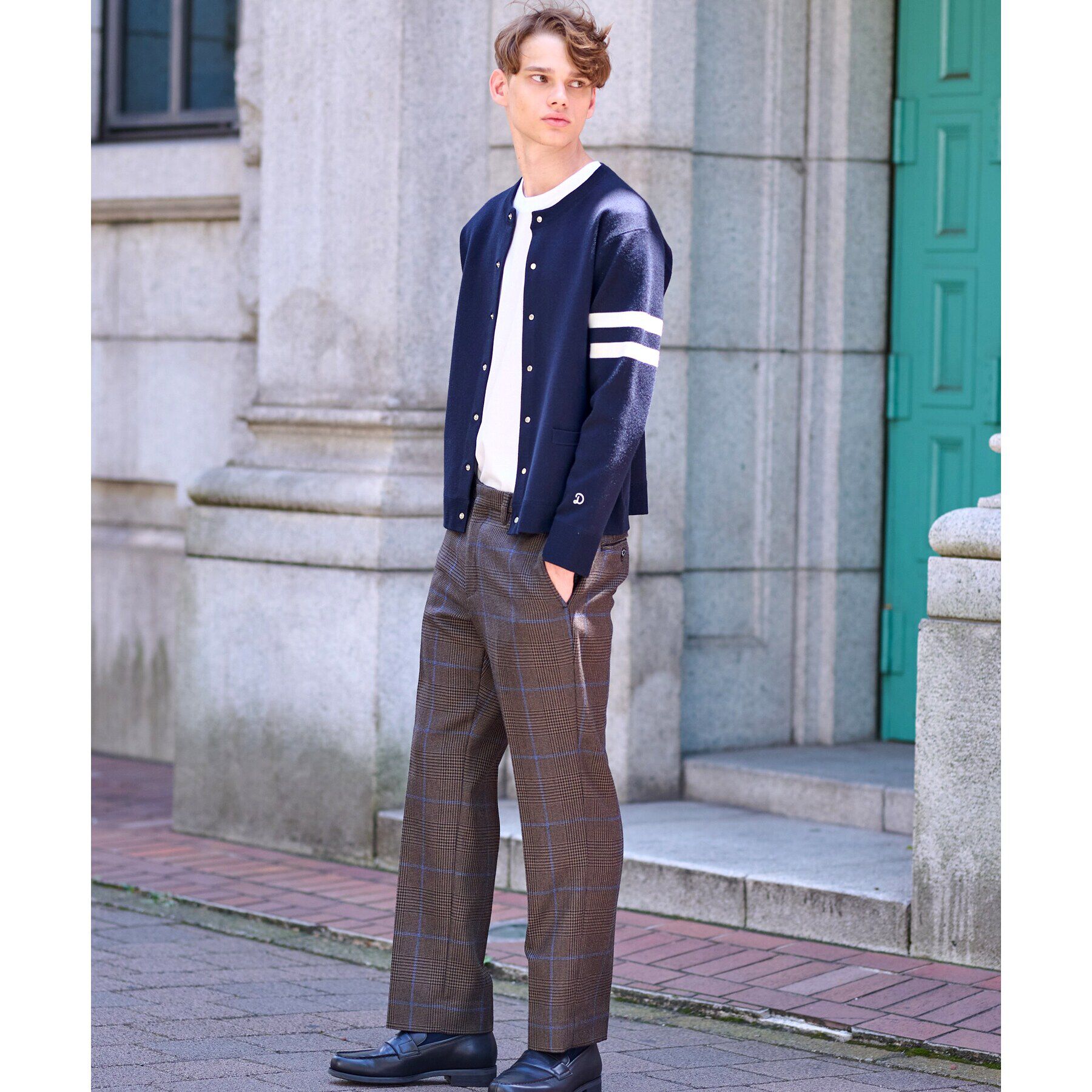 DRESSTERIOR「ウォッシャブル アームライン ラウンドカーディガン」|カーディガン|