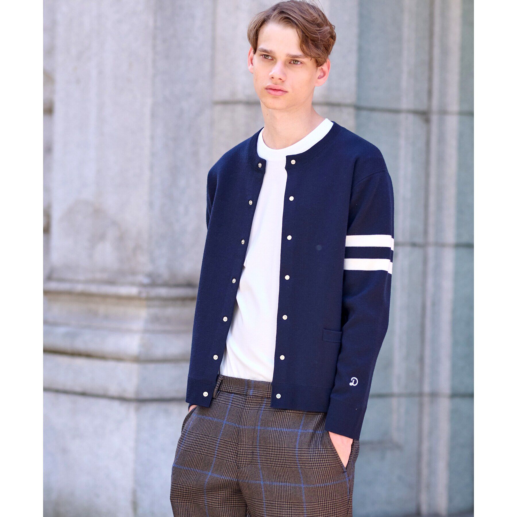 DRESSTERIOR「ウォッシャブル アームライン ラウンドカーディガン」|カーディガン|