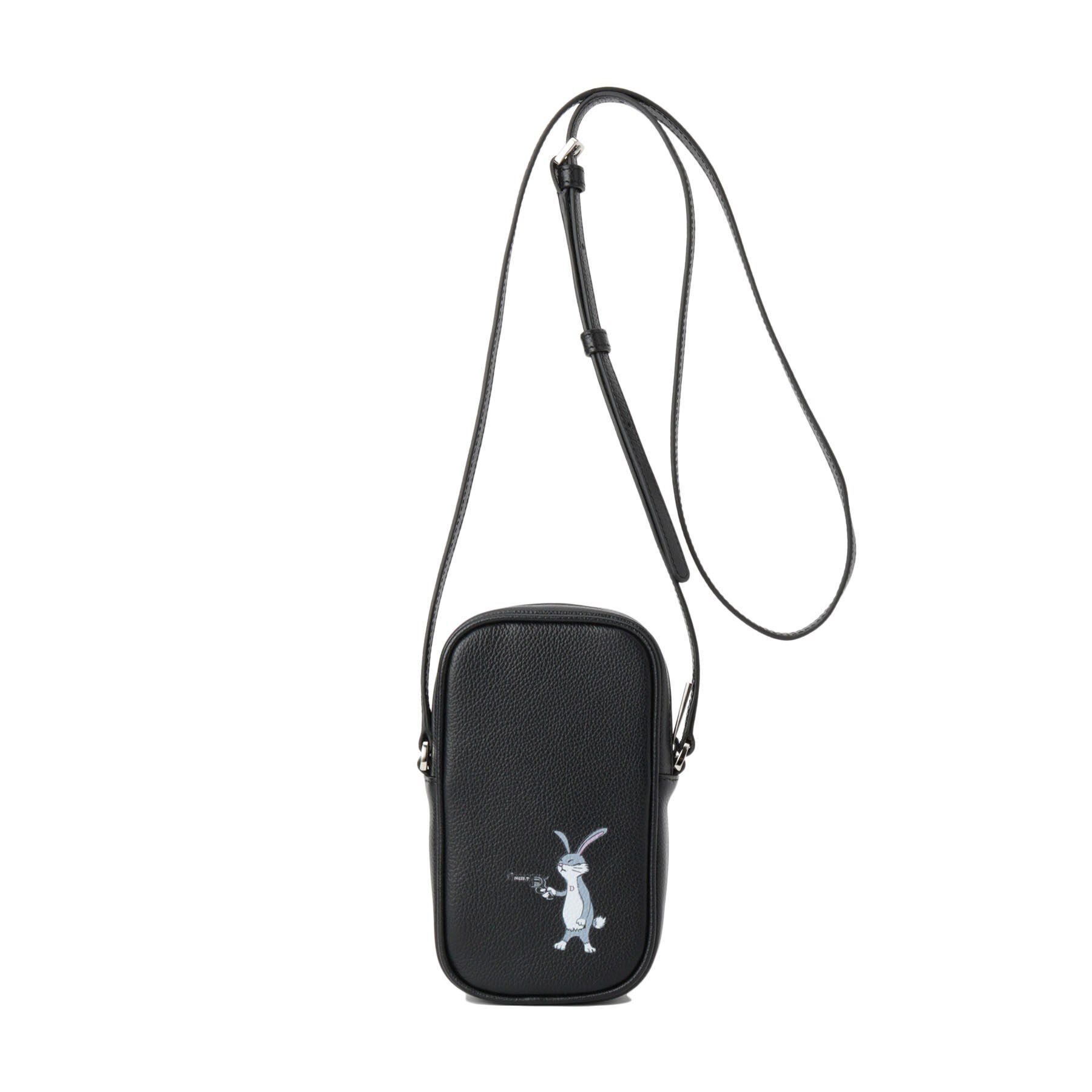 DRESSTERIOR「ピストルラビットプリント ショルダーポーチ」|ショルダー・メッセンジャー|ブラック(019)