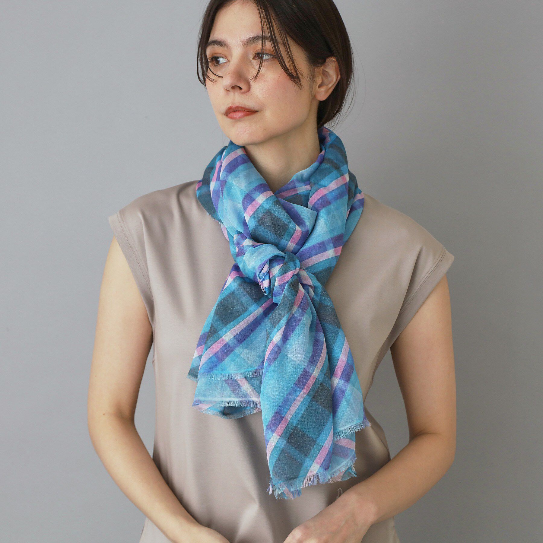 DRESSTERIOR「MADRAS（マドラス）チェックストール」|ストール|