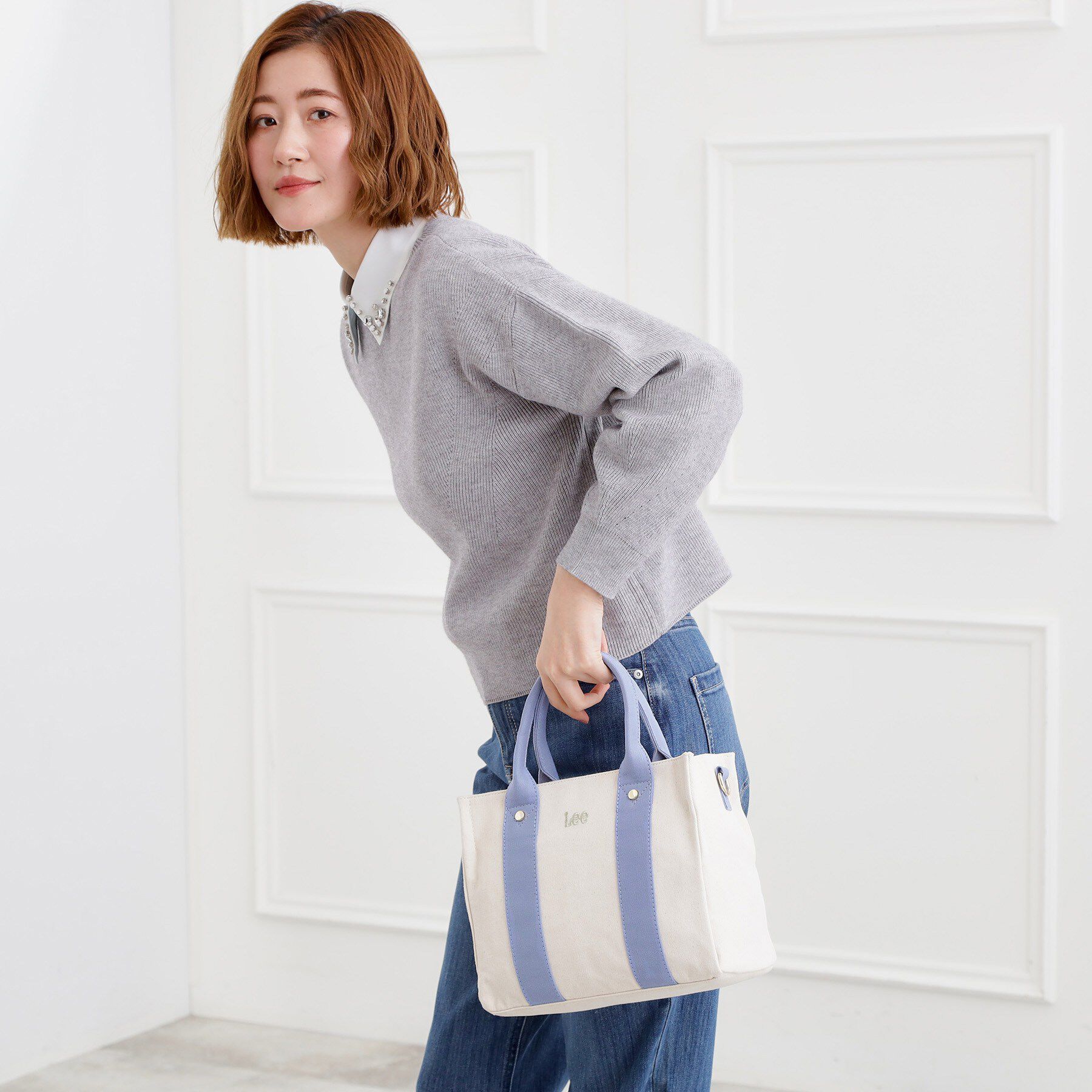 grove「【Lee別注】スクエアキャンバストート」|トートバッグ|