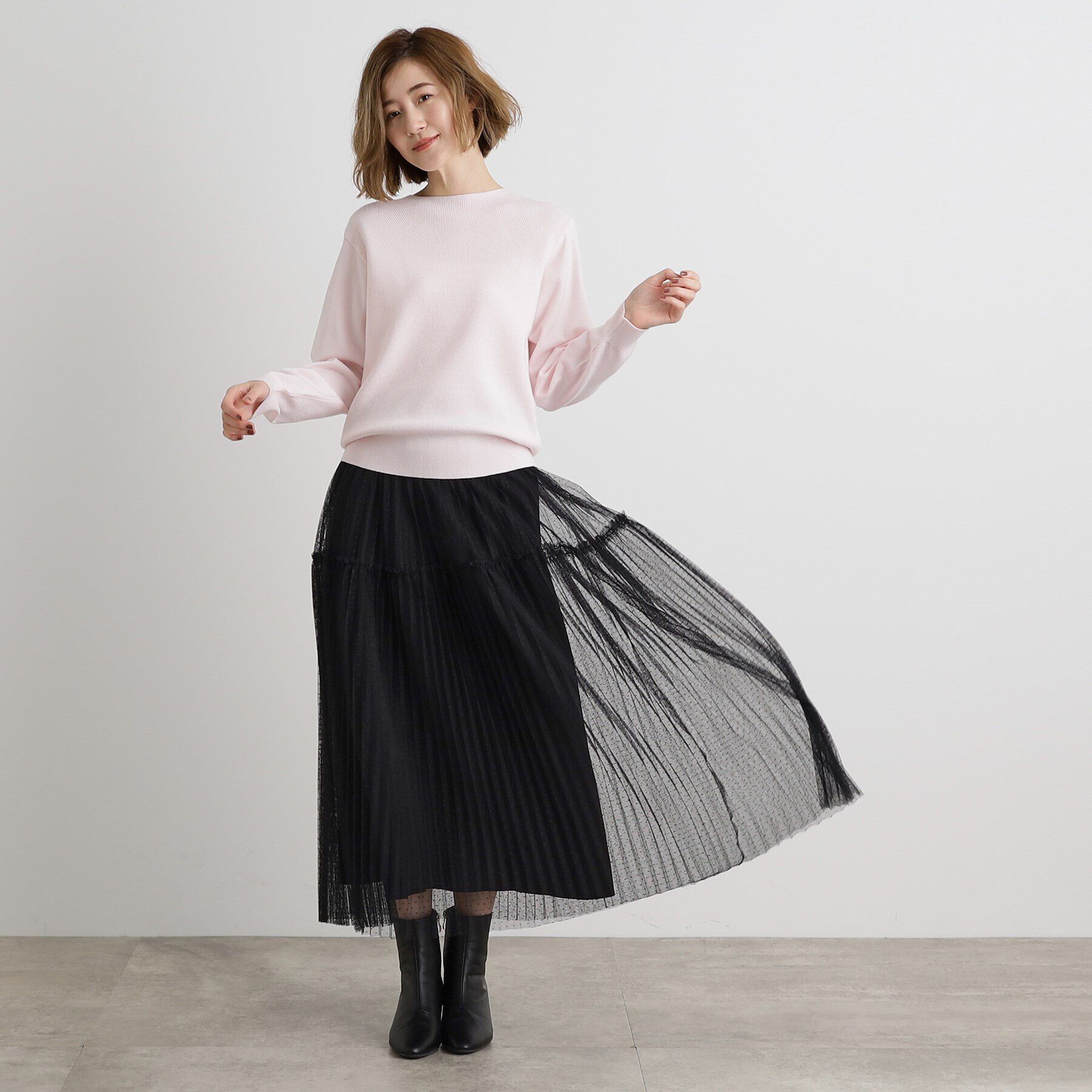 grove「【洗える】毛玉軽減ニットプルオーバー」|ニット・セーター|