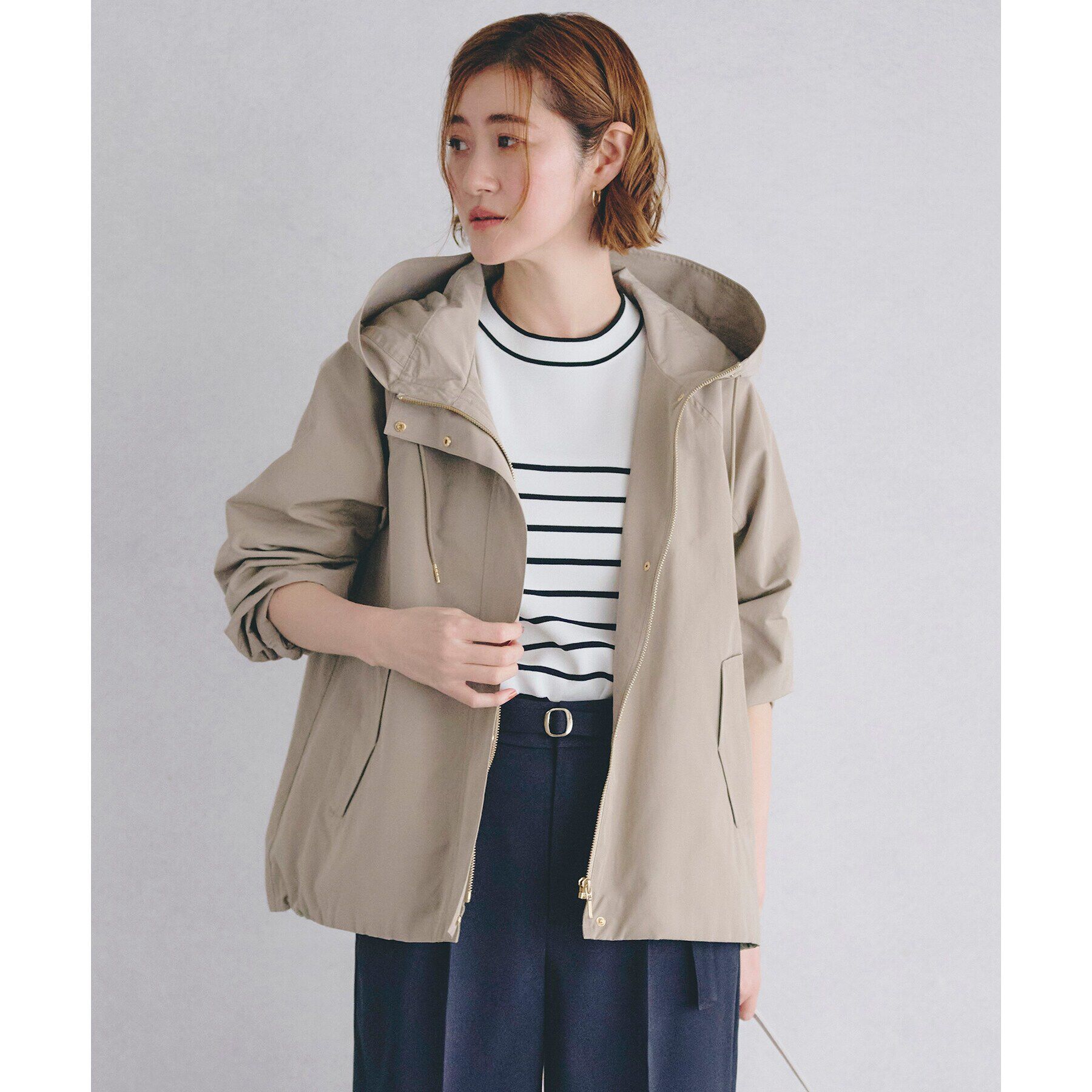 grove「【撥水・洗える】マウンテンパーカ」|ブルゾン・スタジャン|ベージュ(852)