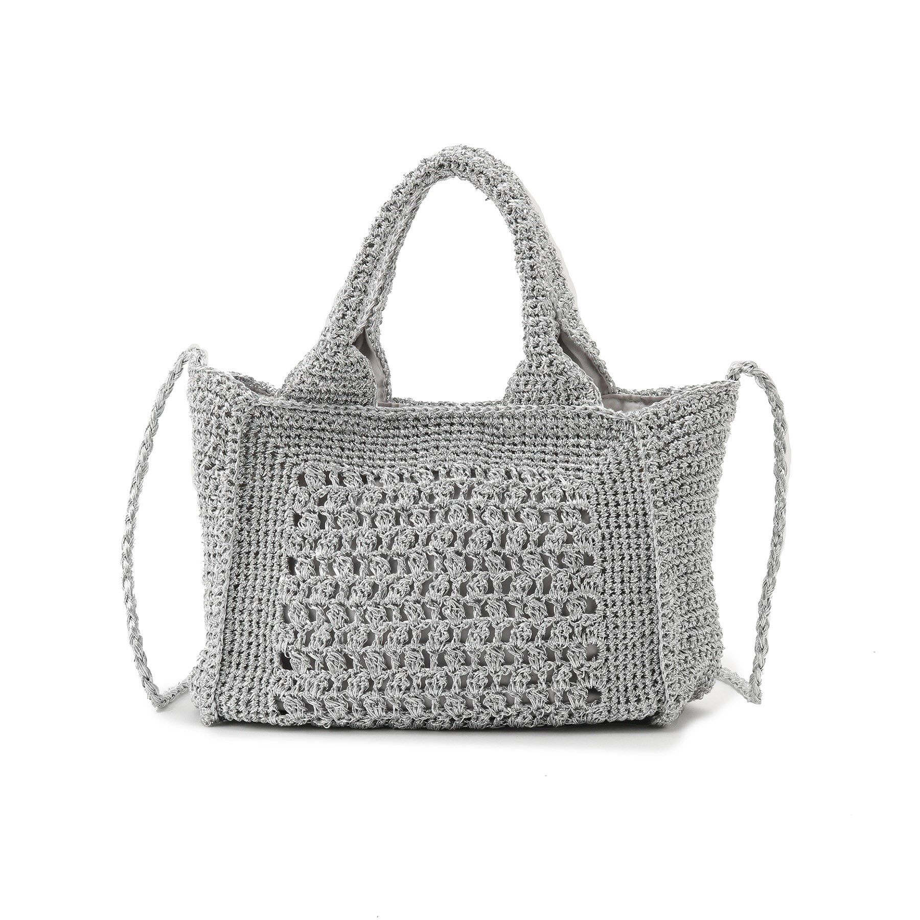 grove「【雑誌掲載】ラメコードスクエア2WAYトート」|トートバッグ|