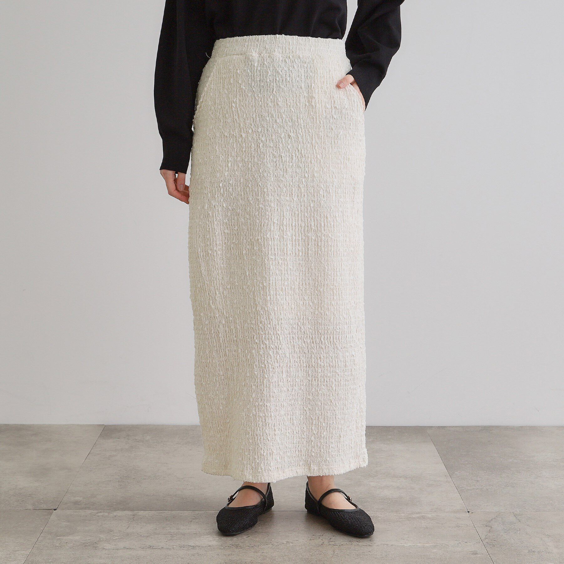 grove「シャーリングナロースカート」|スカート|