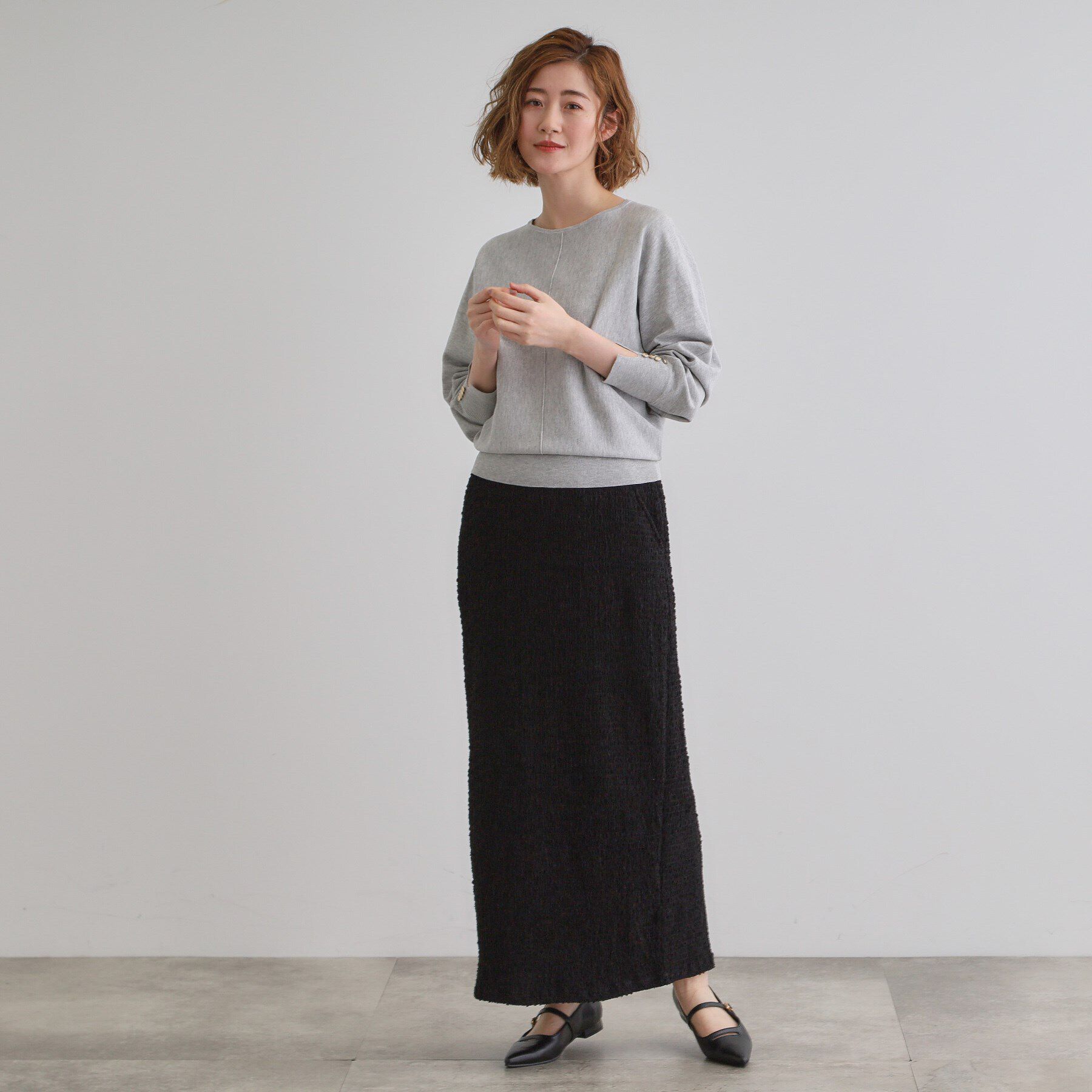 grove「シャーリングナロースカート」|スカート|