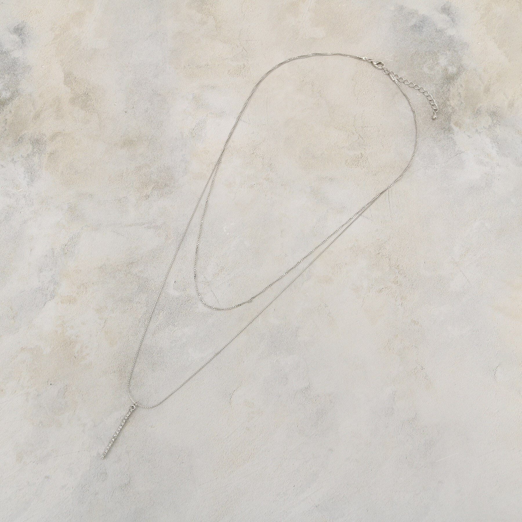 grove「ビジューバー2連ネックレス」|ネックレス|