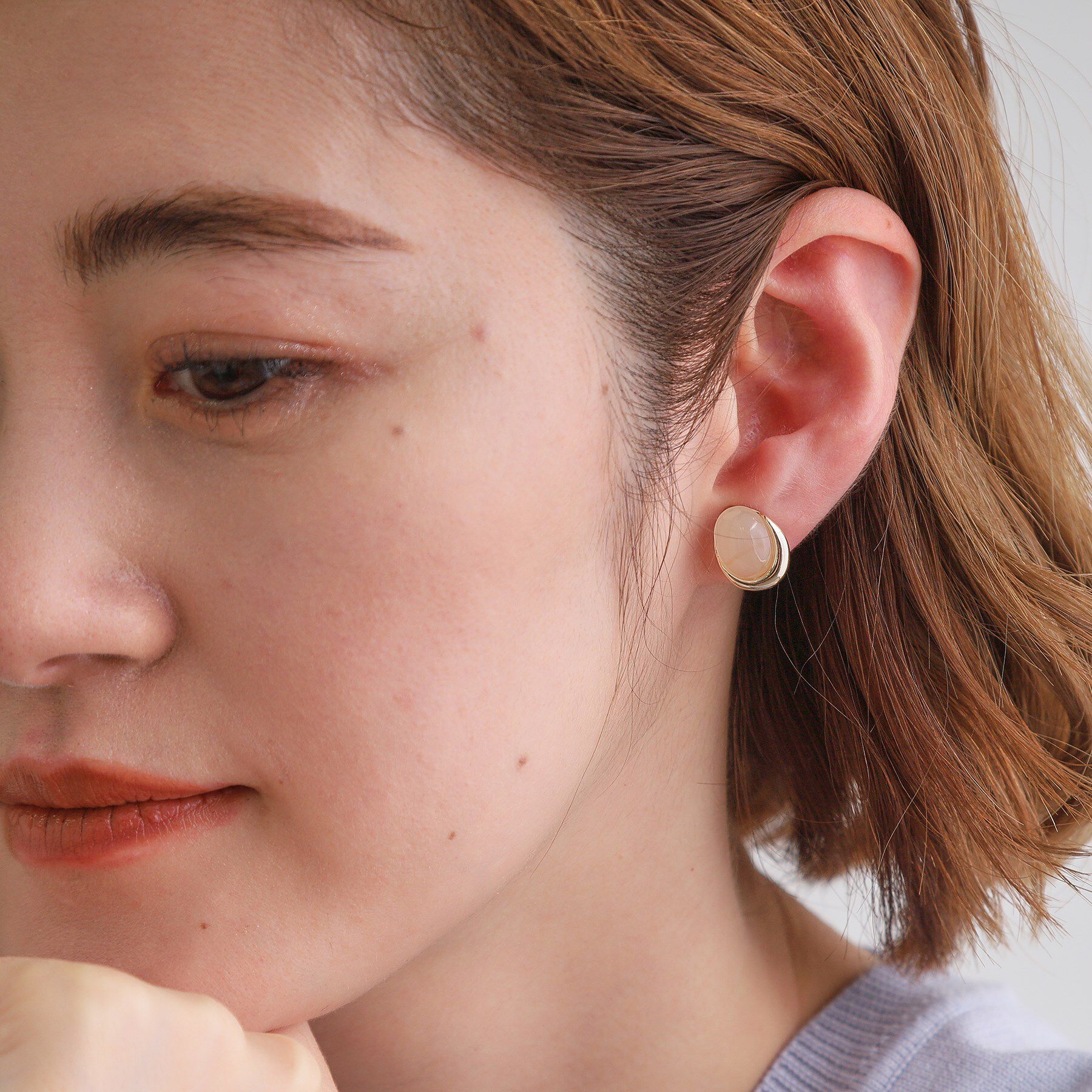 grove「カラーメタルイヤリング」|イヤリング|