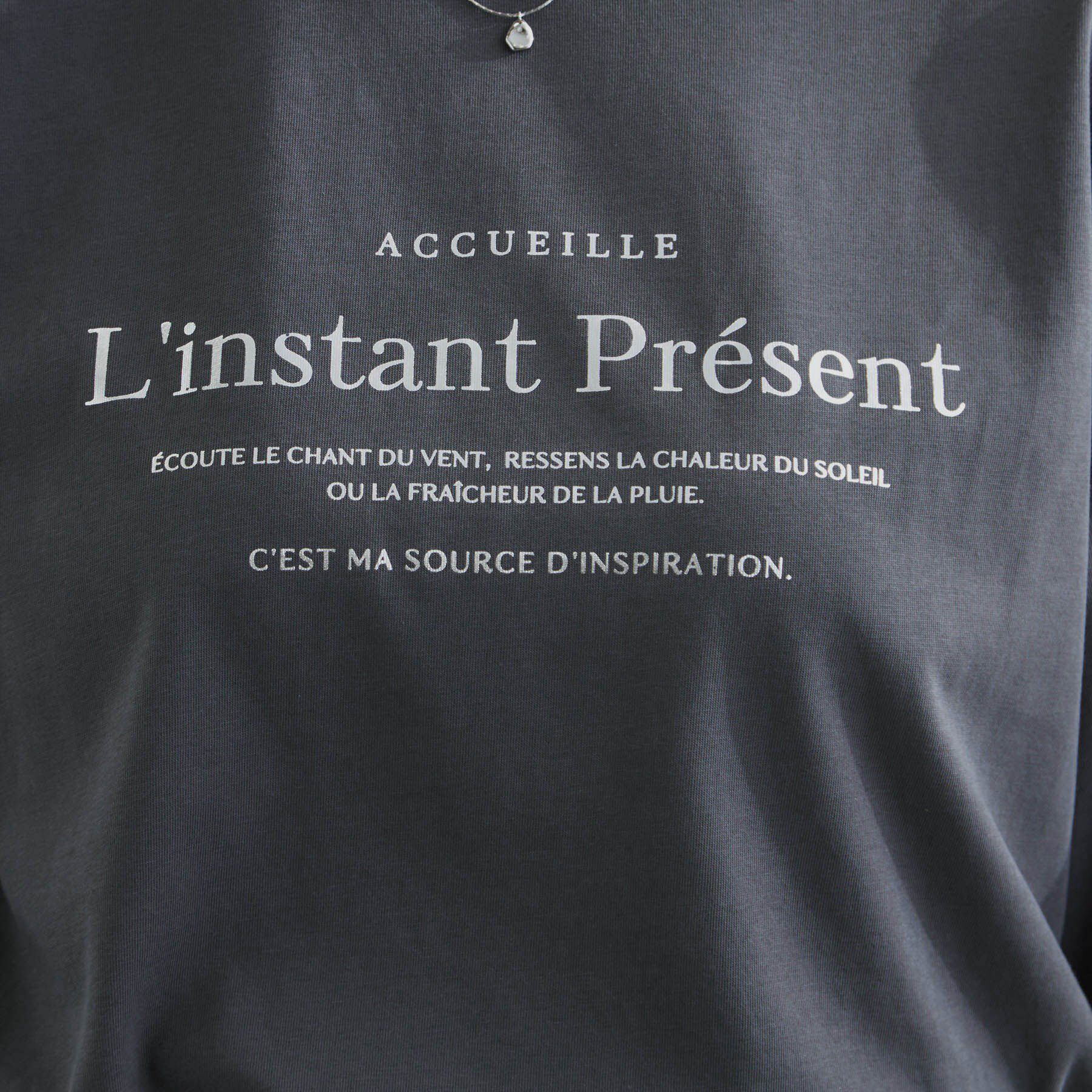 grove「五分袖ロゴプリントTシャツ」|Tシャツ・カットソー|