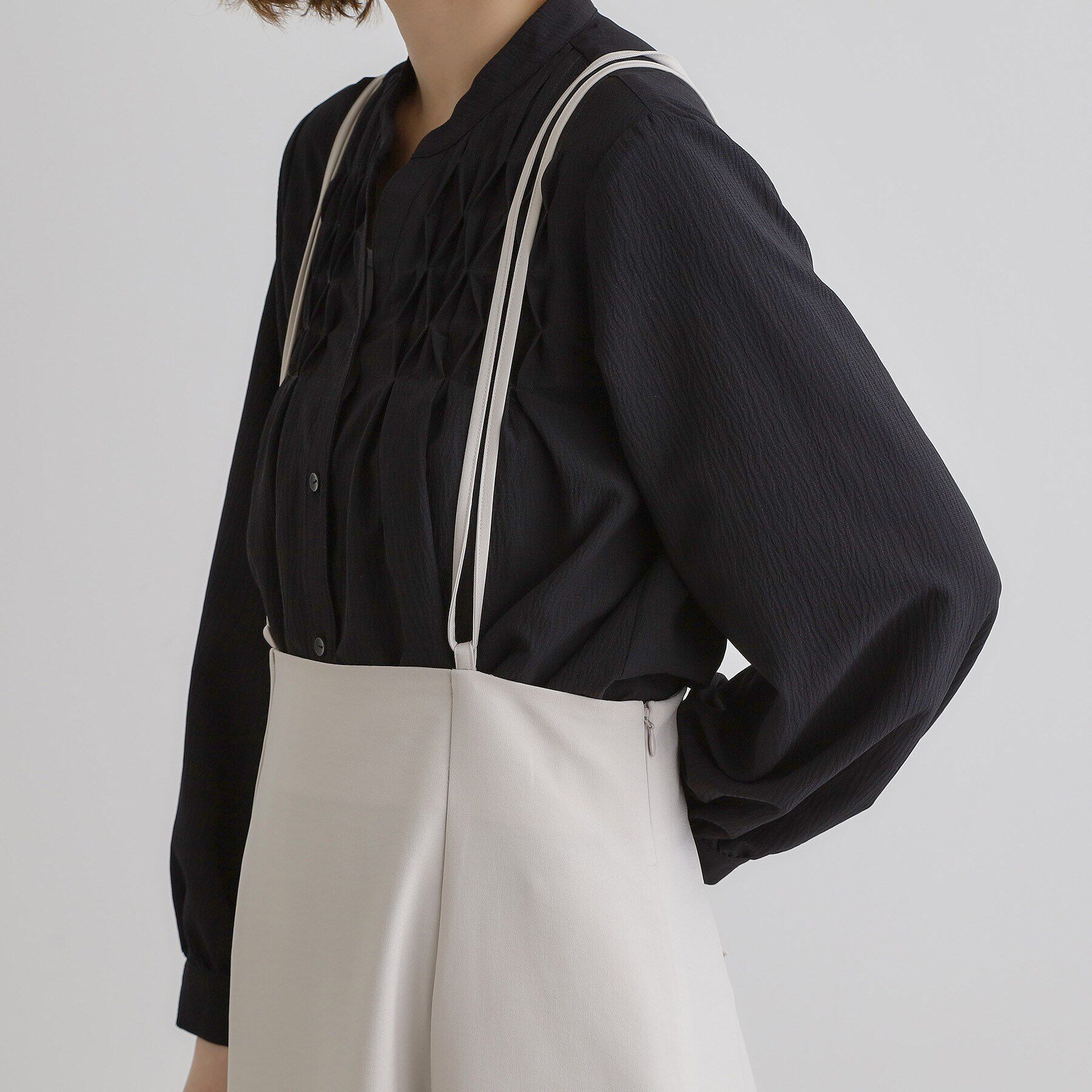 grove「ダブルストラップフレアスカート」|スカート|