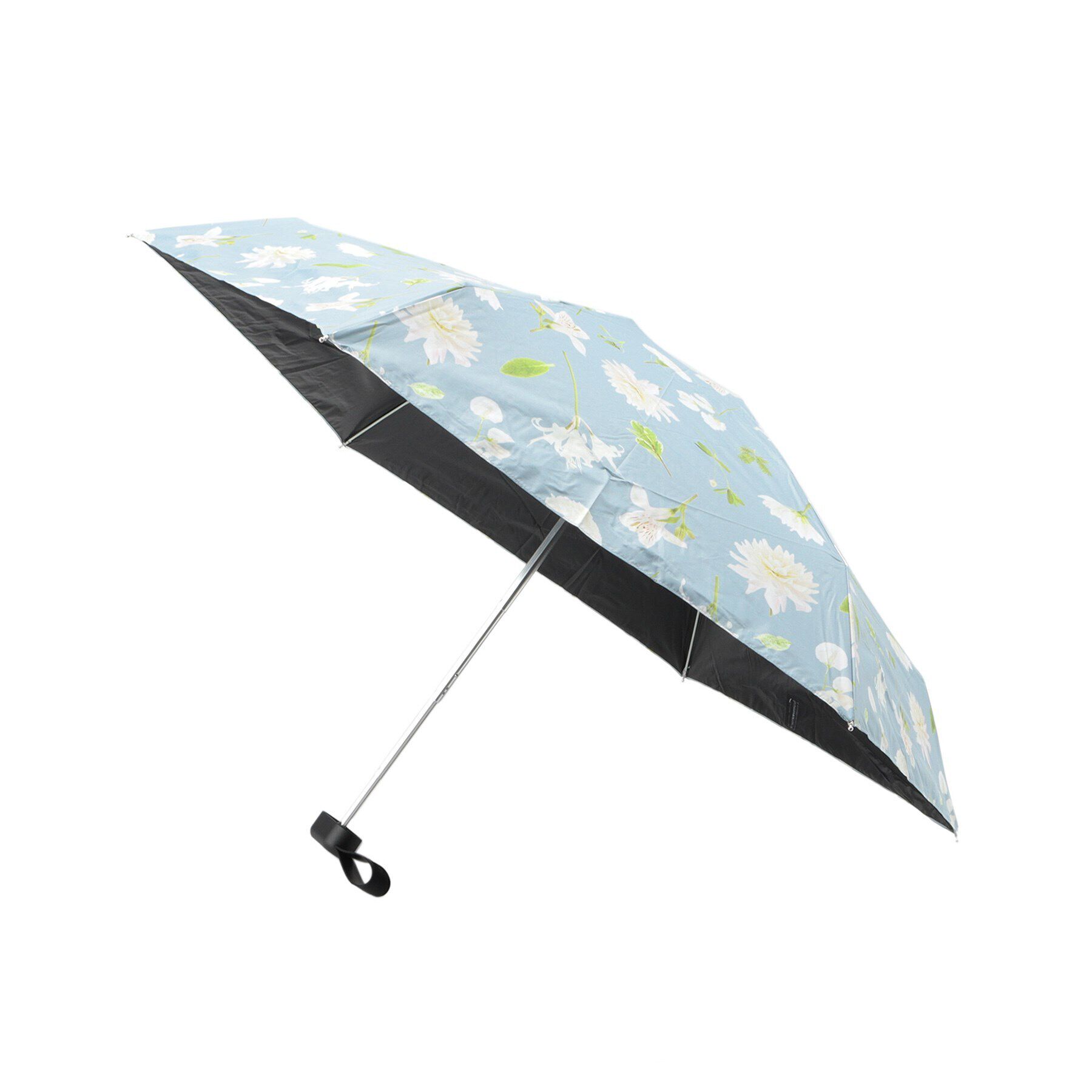 grove「【plantica&times;Wpc．コラボ】遮熱遮光フラワープリントタイニー」|傘|ブルー(091)