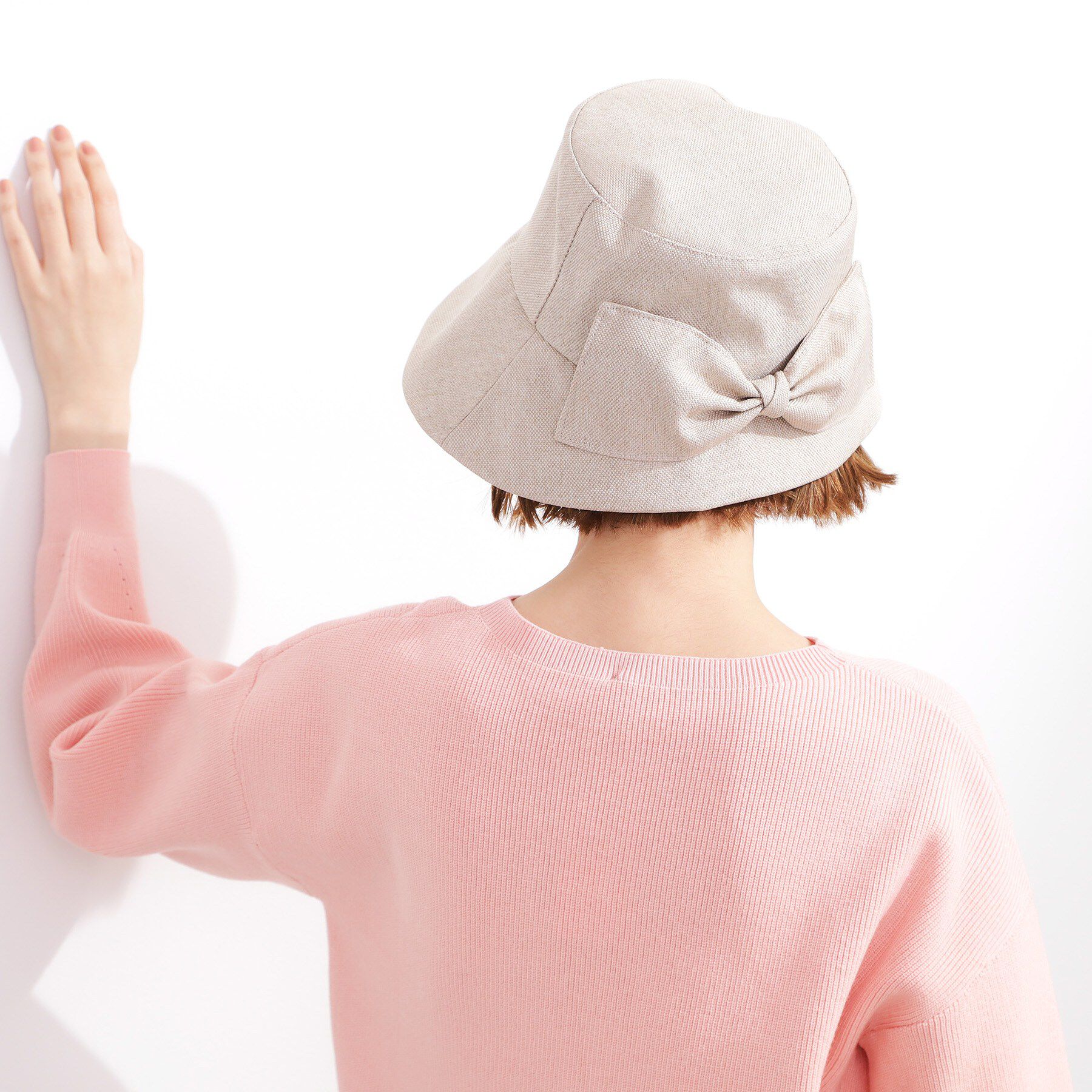 grove「バックリボンハット【遮熱・遮光・UVカット・サイズ調整可能】」|ハット|