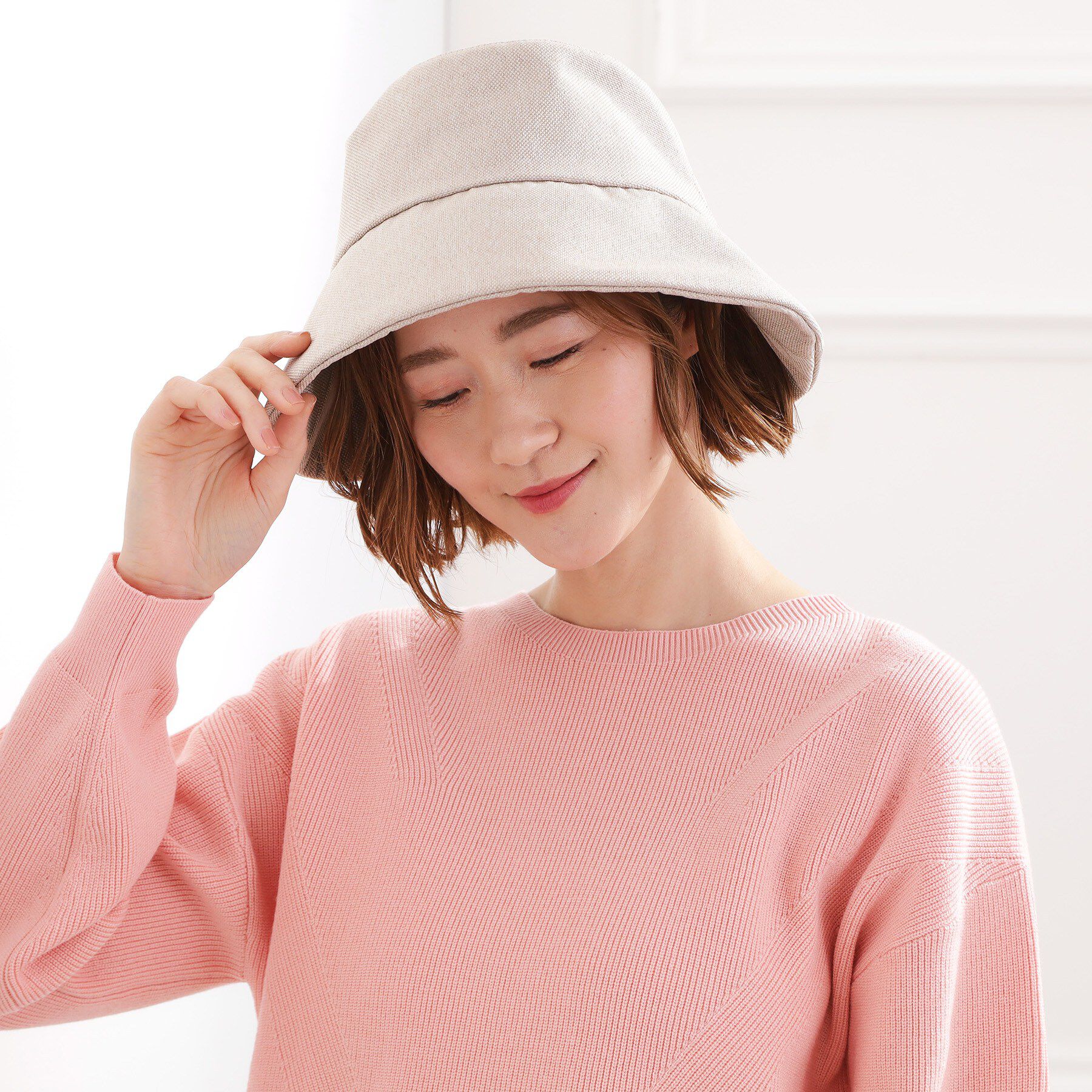 grove「バックリボンハット【遮熱・遮光・UVカット・サイズ調整可能】」|ハット|