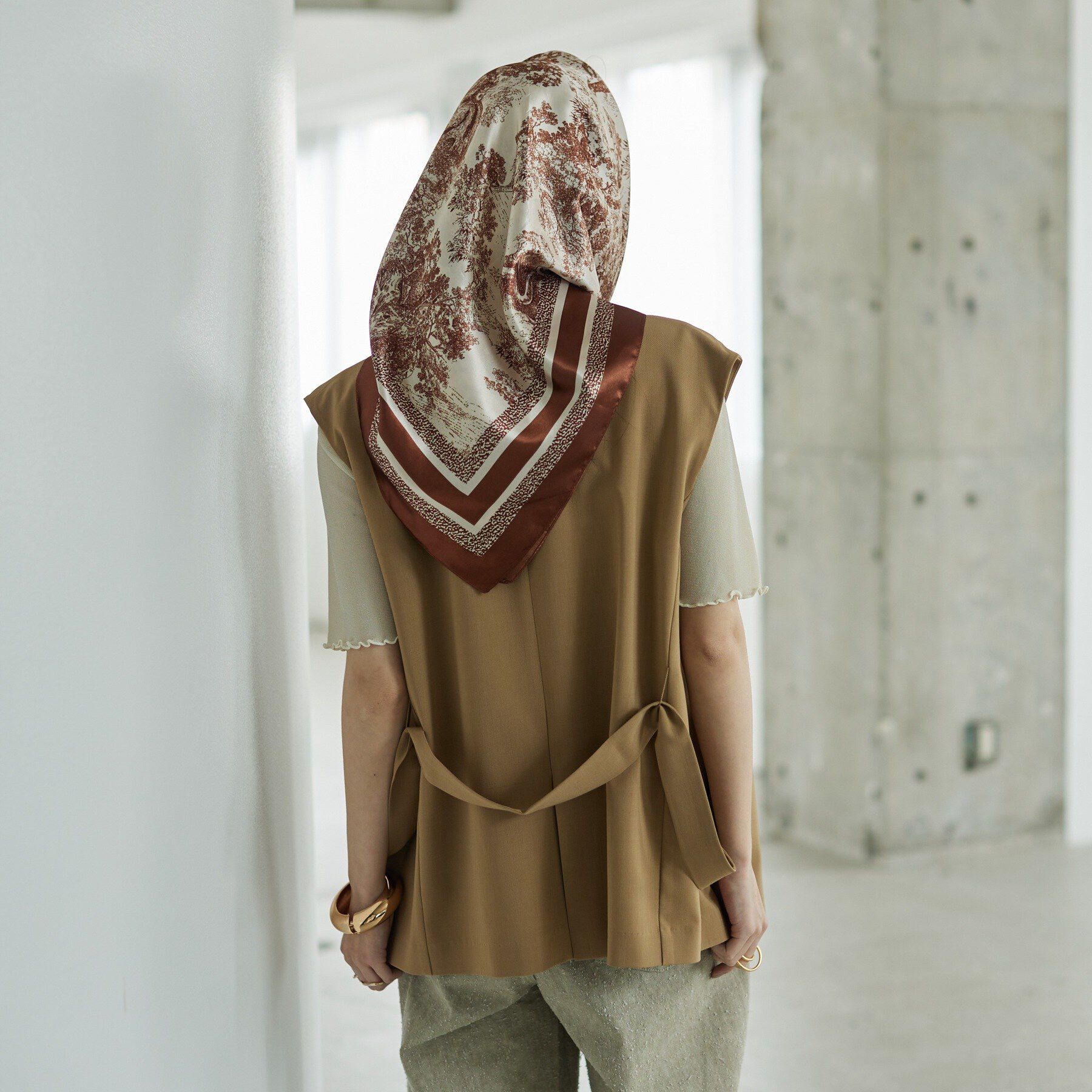 GALLEST「Comfy SET UP｜ベルテッドジレ【セットアップ対応／通勤／カセット服】」|ベスト・ジレ|