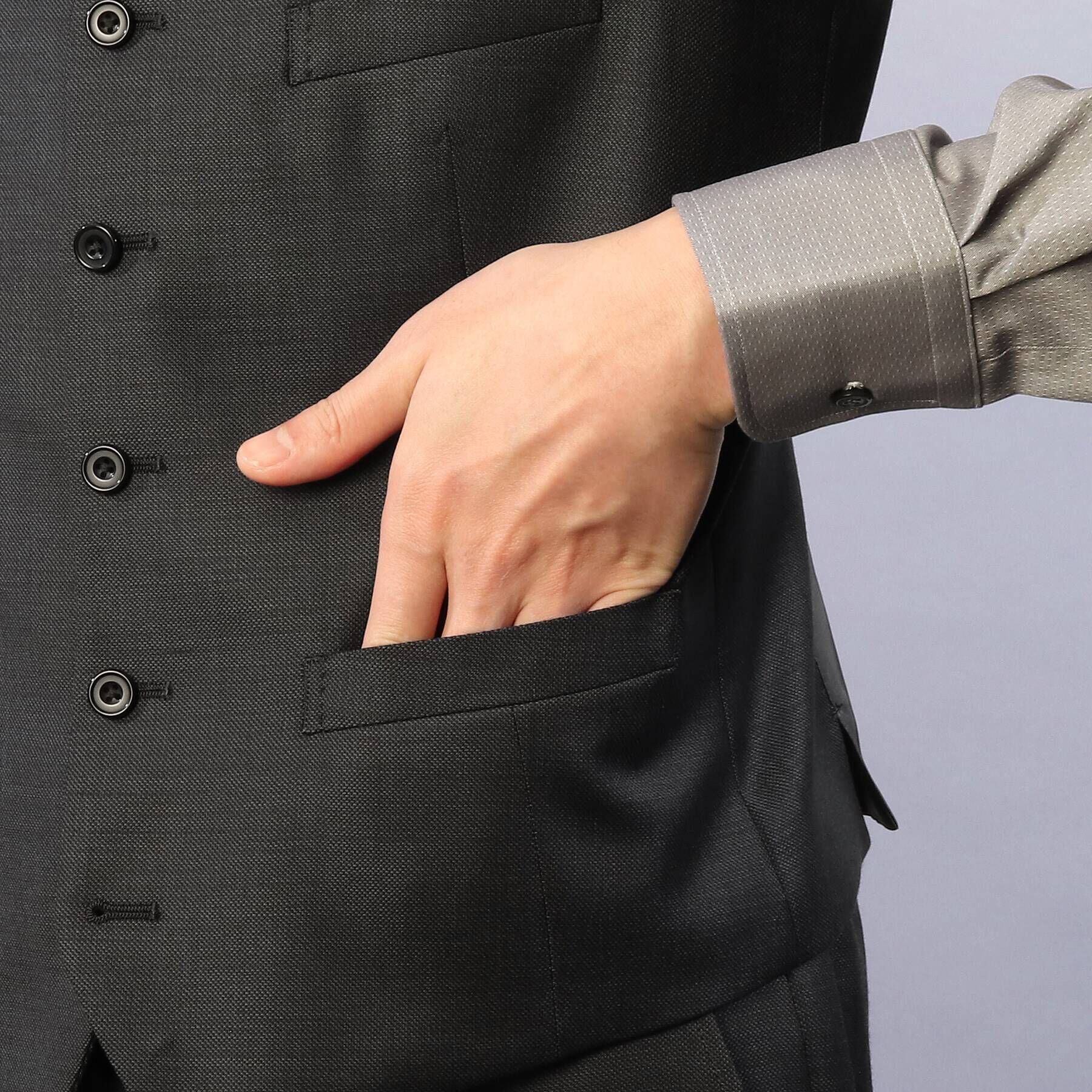 TAKEO KIKUCHI「【Sサイズ～】シャイニーシャクピンヘッド　ベスト」|スーツ|