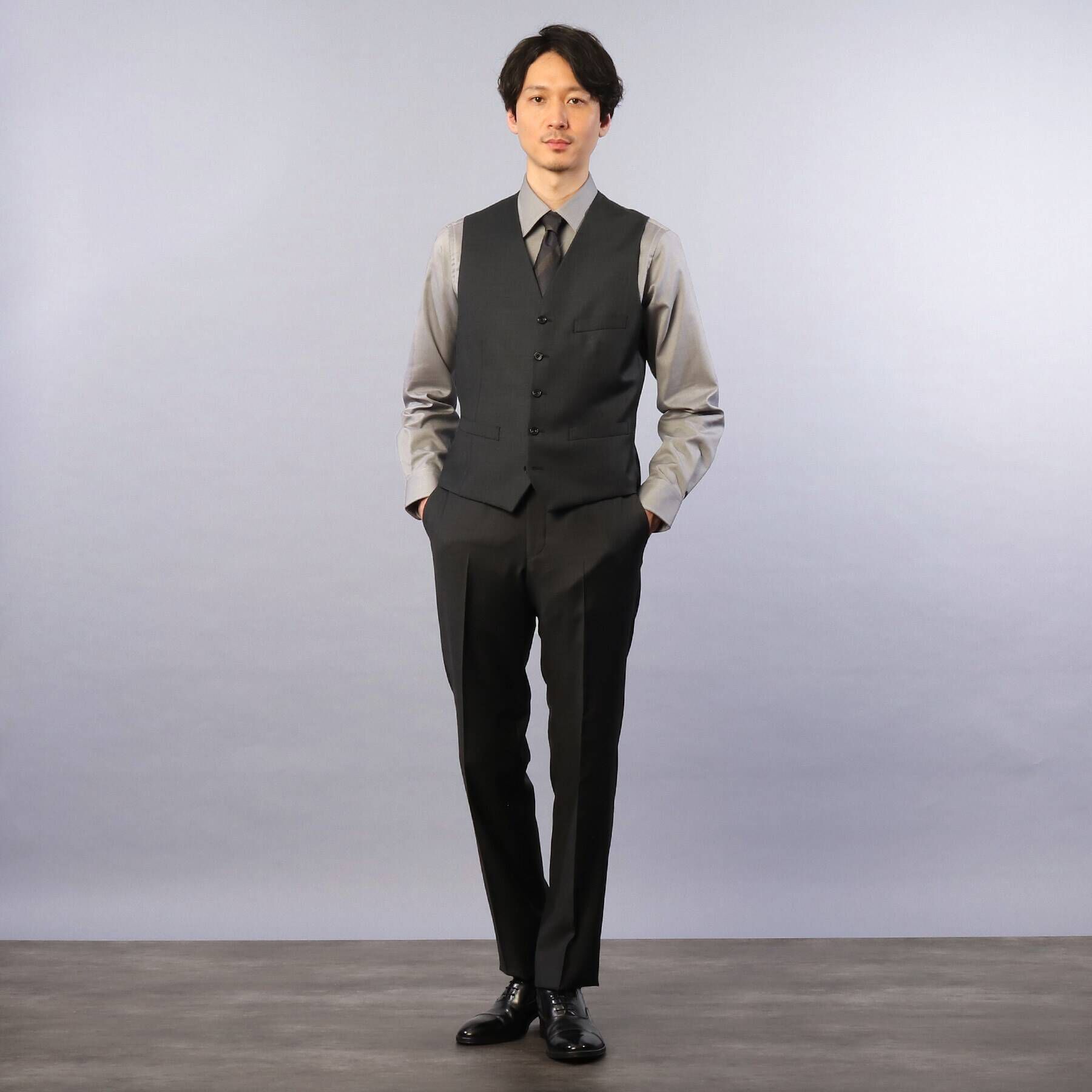 TAKEO KIKUCHI「【Sサイズ～】シャイニーシャクピンヘッド　ベスト」|スーツ|