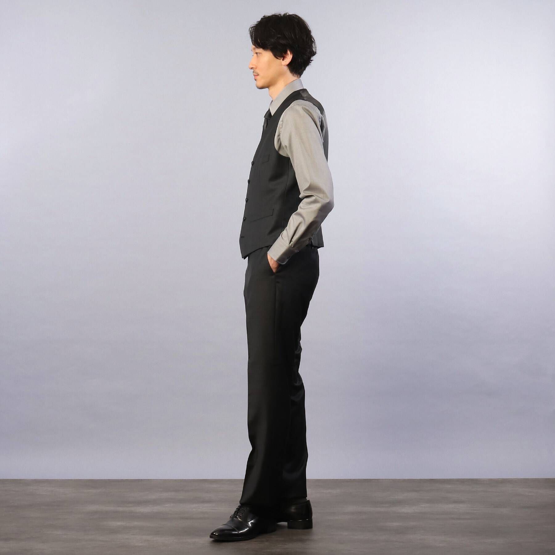 TAKEO KIKUCHI「【Sサイズ～】シャイニーシャクピンヘッド　ベスト」|スーツ|