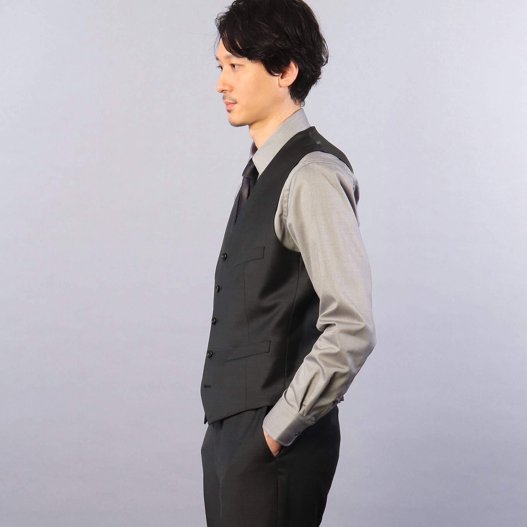 TAKEO KIKUCHI「【Sサイズ～】シャイニーシャクピンヘッド　ベスト」|スーツ|