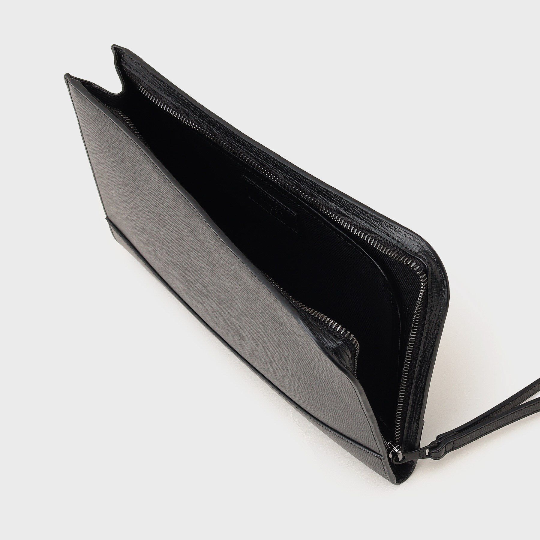 TAKEO KIKUCHI「【冠婚葬祭】ブラックレザー クラッチバッグ」|クラッチバッグ|